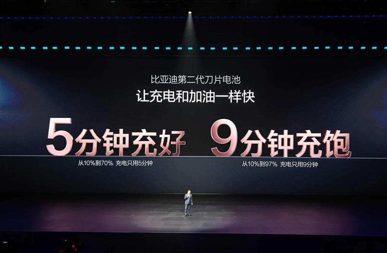 比亚迪闪充技术相当于核武器，解决了新能源车的续航问题，而且闪充站建站快速便捷，不