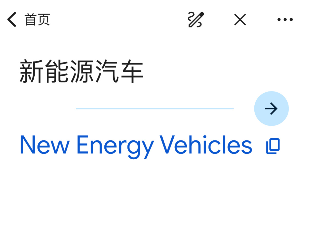 新能源汽车 new car  四级也是跟上流行趋势，考上新能源汽车了正确应该是N