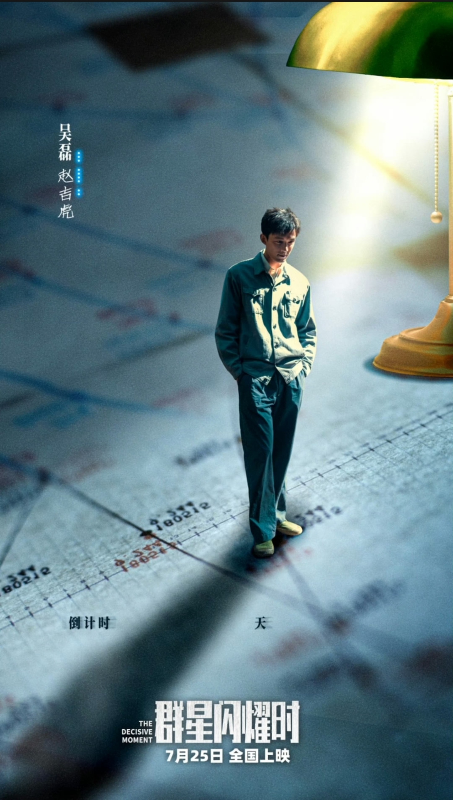 吴磊《群星闪耀时》明天就上映了，我们这里明天雷阵雨，但会风雨无阻。