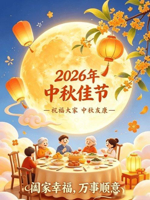 时光辗转，四季轮回，转眼间2026年中秋已如约而至。秋风褪去盛夏的燥热，携着淡淡