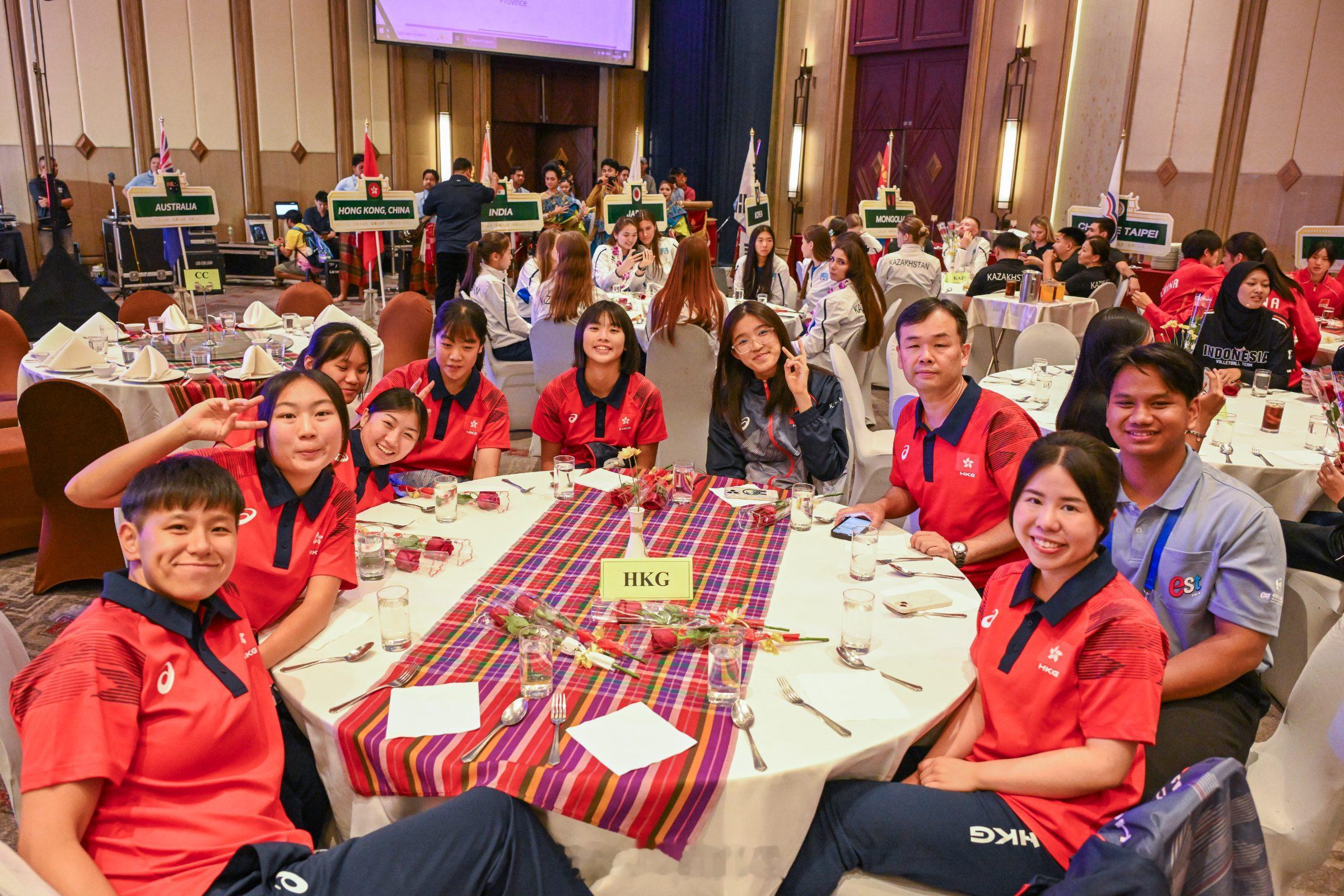 中国队、中国香港和中华台北参加2026U18女排亚锦赛 开幕仪式暨晚宴等组照。 