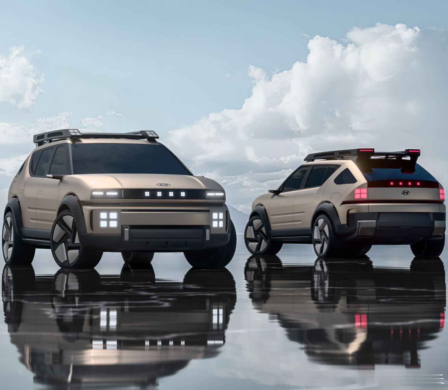 现代发布了Initium，氢能源的，3个氢罐，续航650km，输出150kW动力