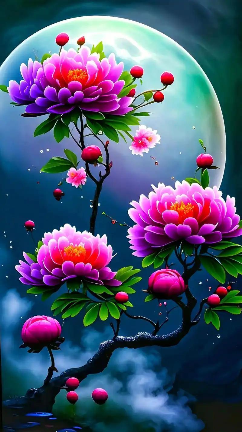 下联：花好月圆几度圆

赏析：这幅对联的下联“花好月圆几度圆”与上联“金风玉露喜