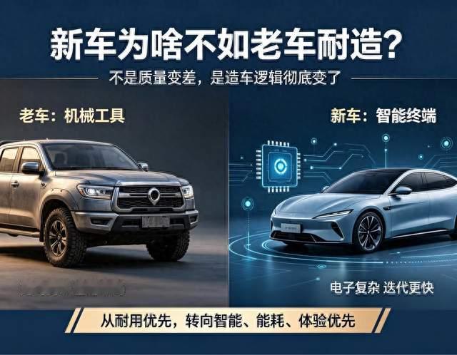 新车堆配置、尺寸越级，为啥反而没老车耐造？内行说出真实原因