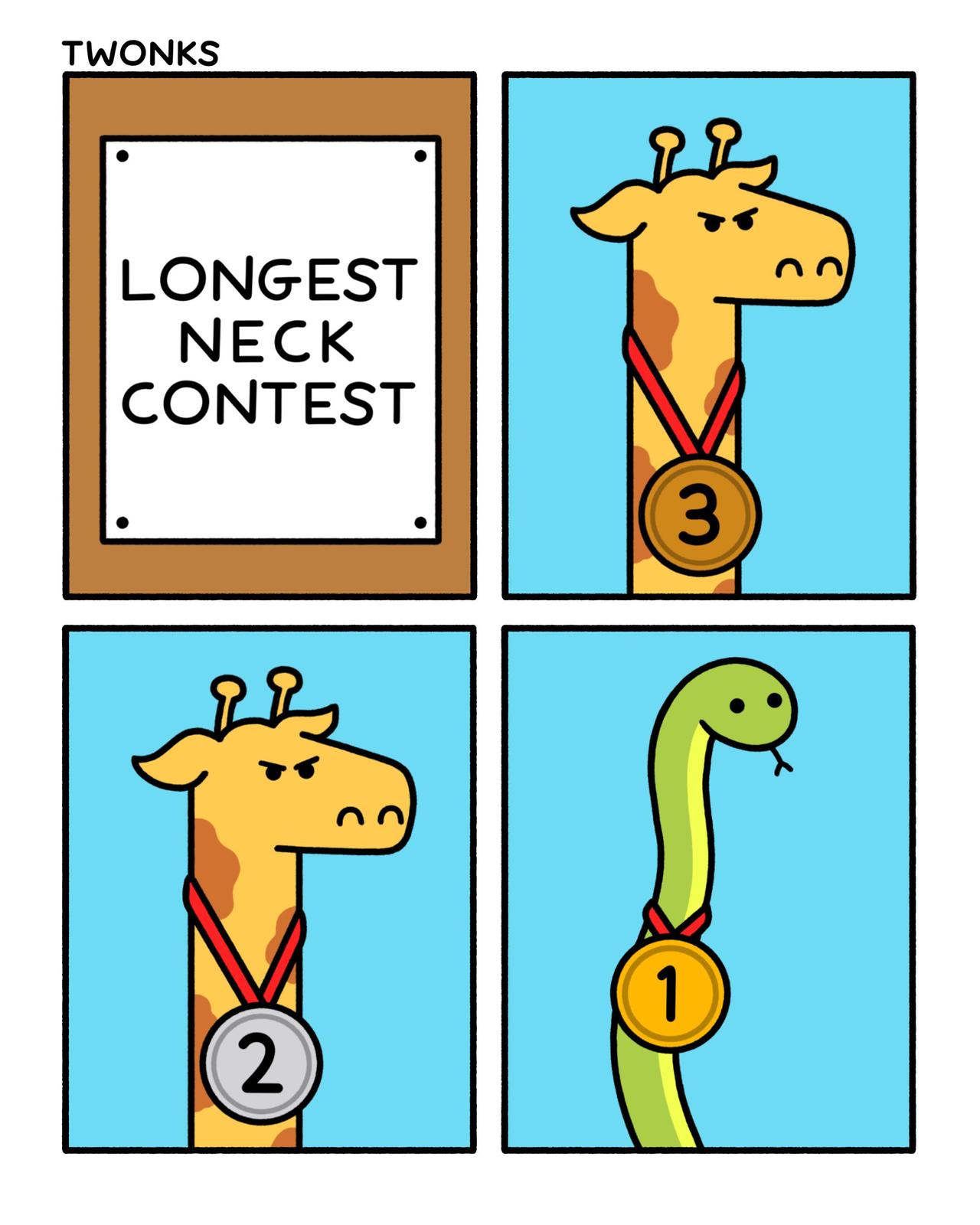 长颈鹿的脖子 vs “蛇脖子”