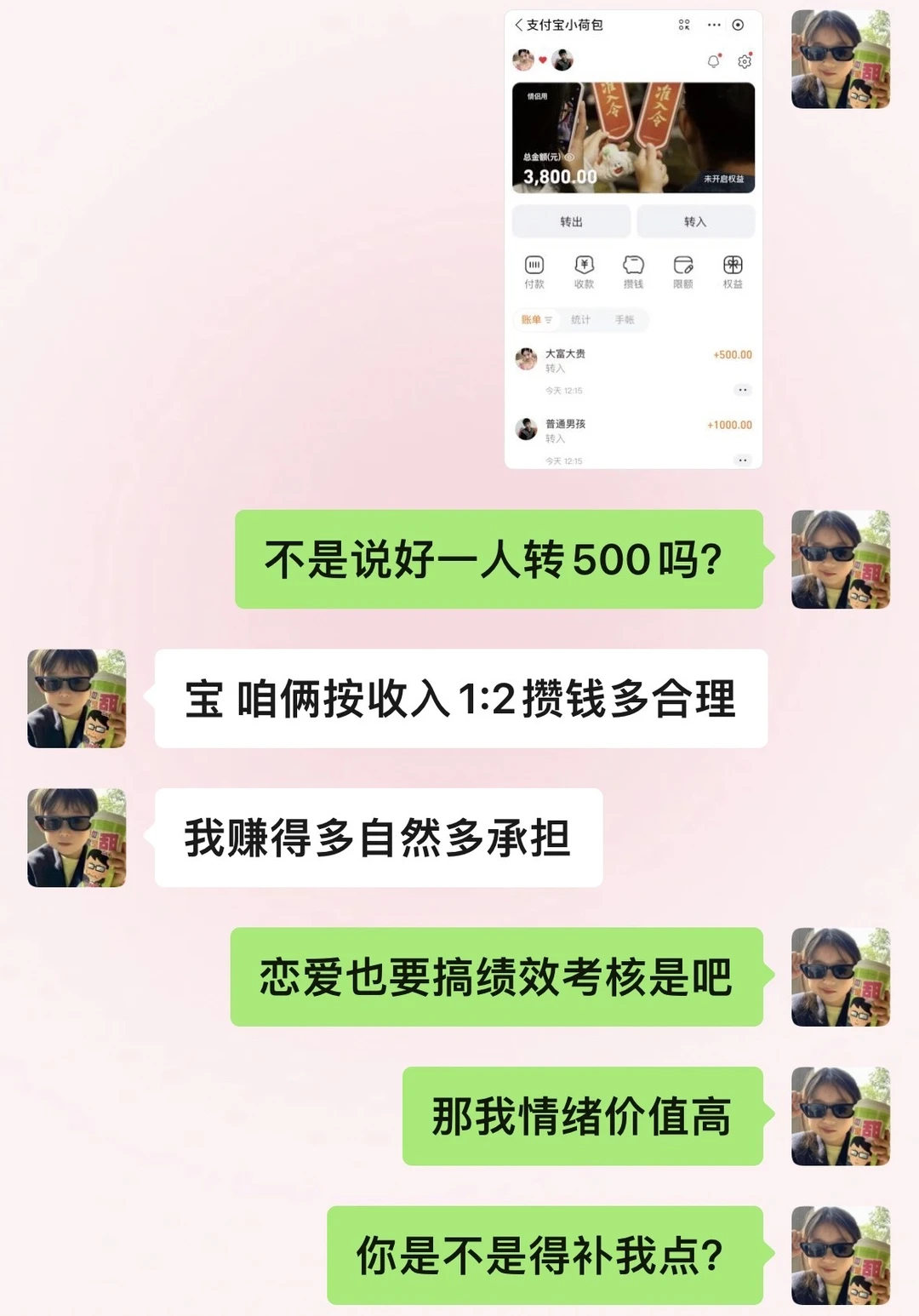 情侣小荷包按收入比例攒钱，真的合理吗？