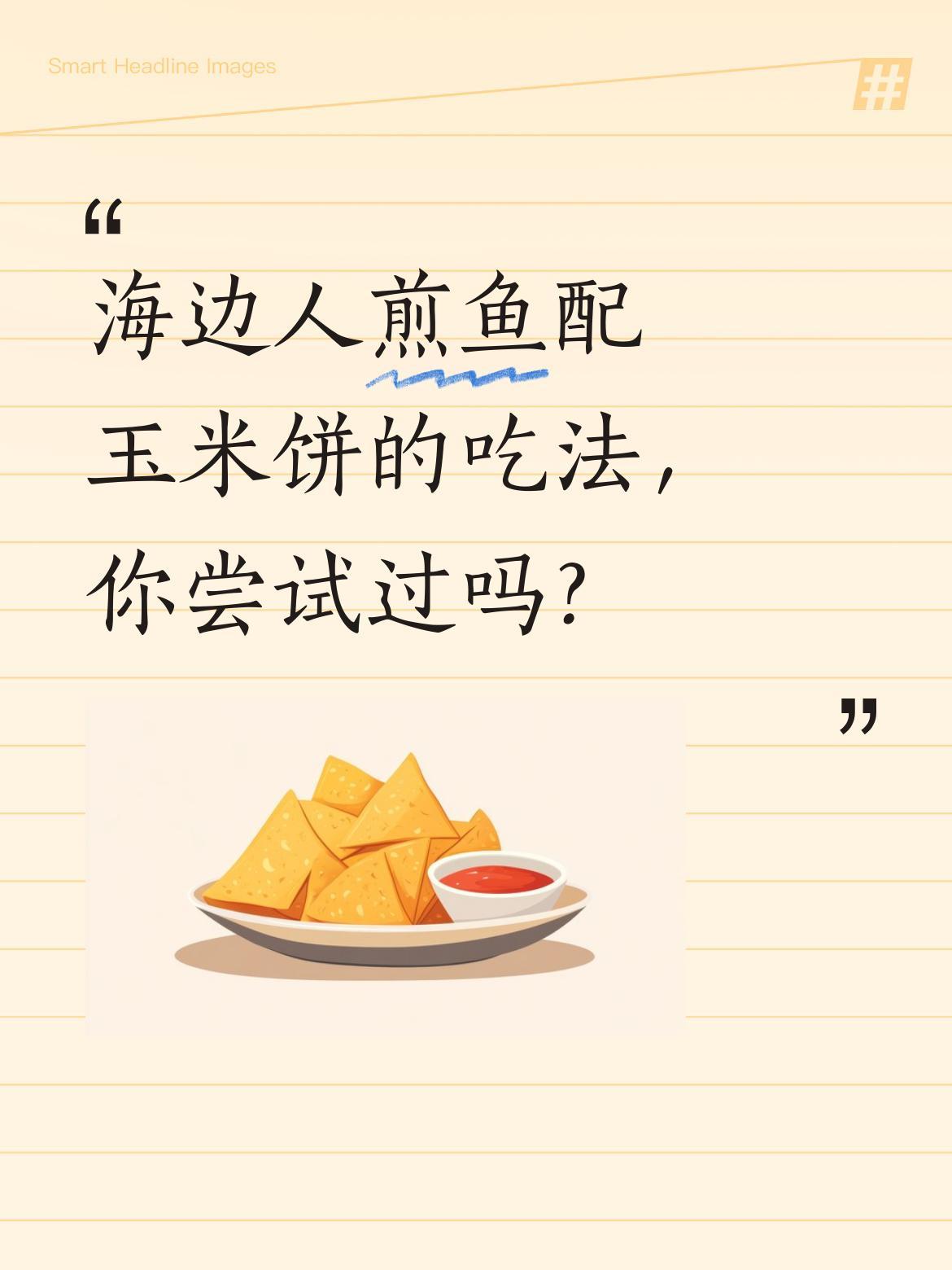 海边人煎鱼配玉米饼的吃法，你尝试过吗？
有位海边朋友分享，自己几天不吃鱼就馋得慌