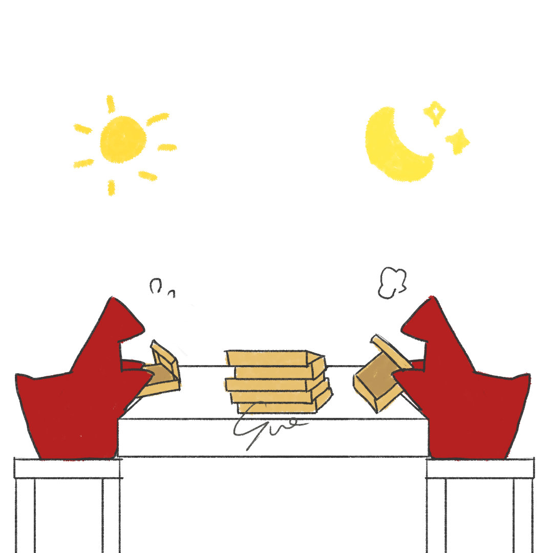 前几天下午在抖刷到了某个地区区联的直播，几个小鸟在打包伴手礼，堆了好多纸盒，大家