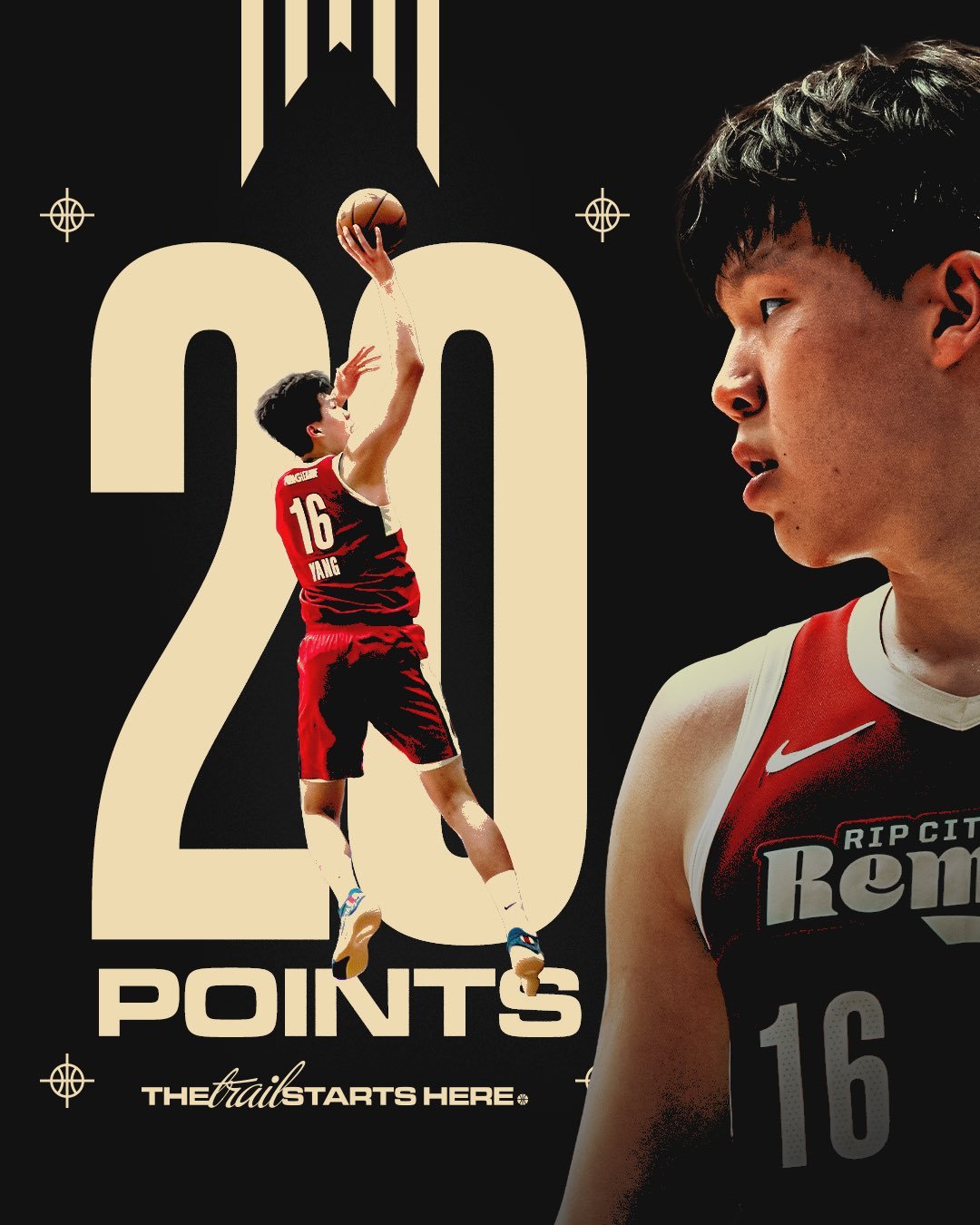 开拓者又把杨瀚森召回了...克林根今天因为腿部伤势缺阵，开拓者又把瀚森喊过去，原