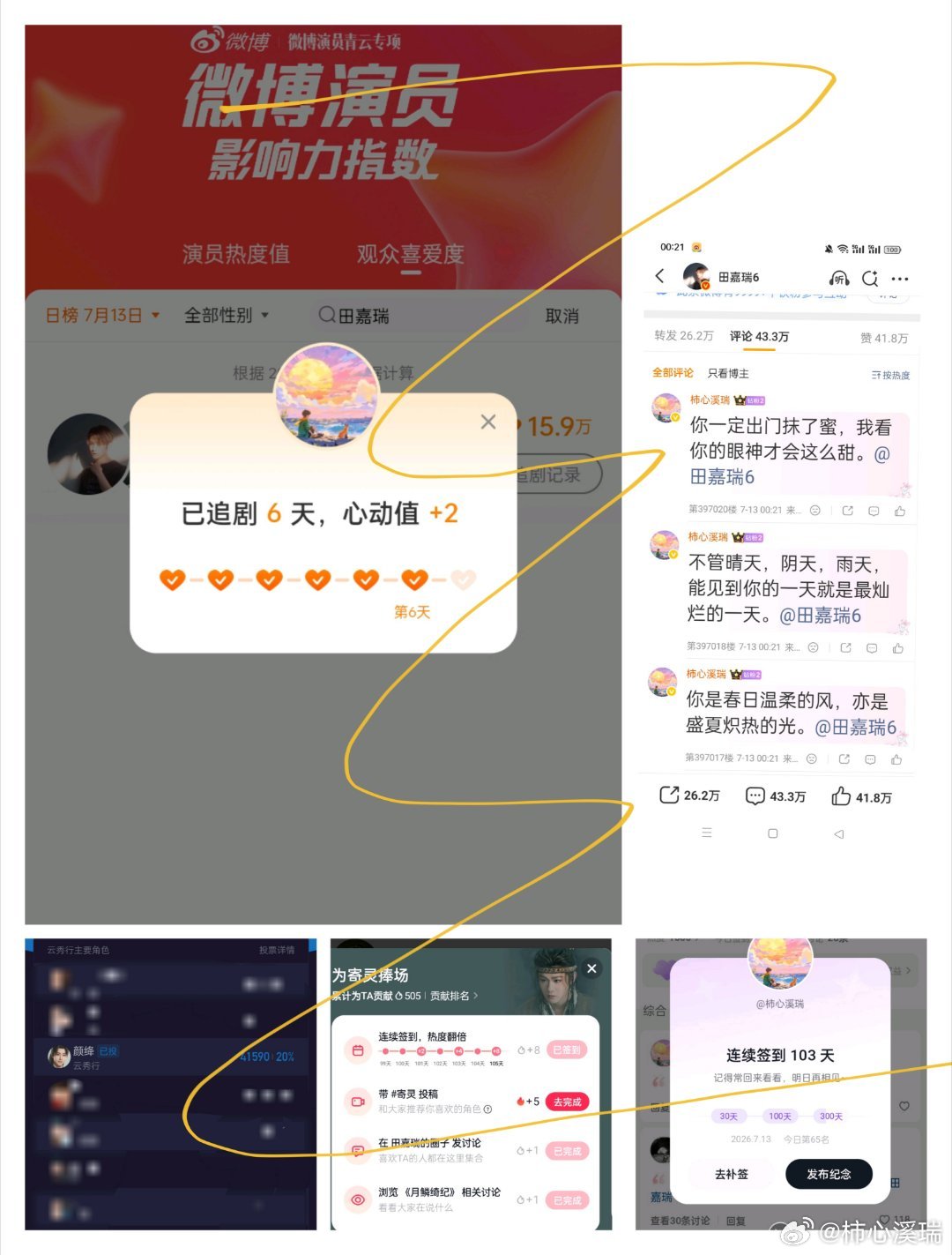 田嘉瑞别凡🍄田嘉瑞囧徒之预演告别7.13盖楼 微博➕贴吧➕抖微签到➕酷云投票生