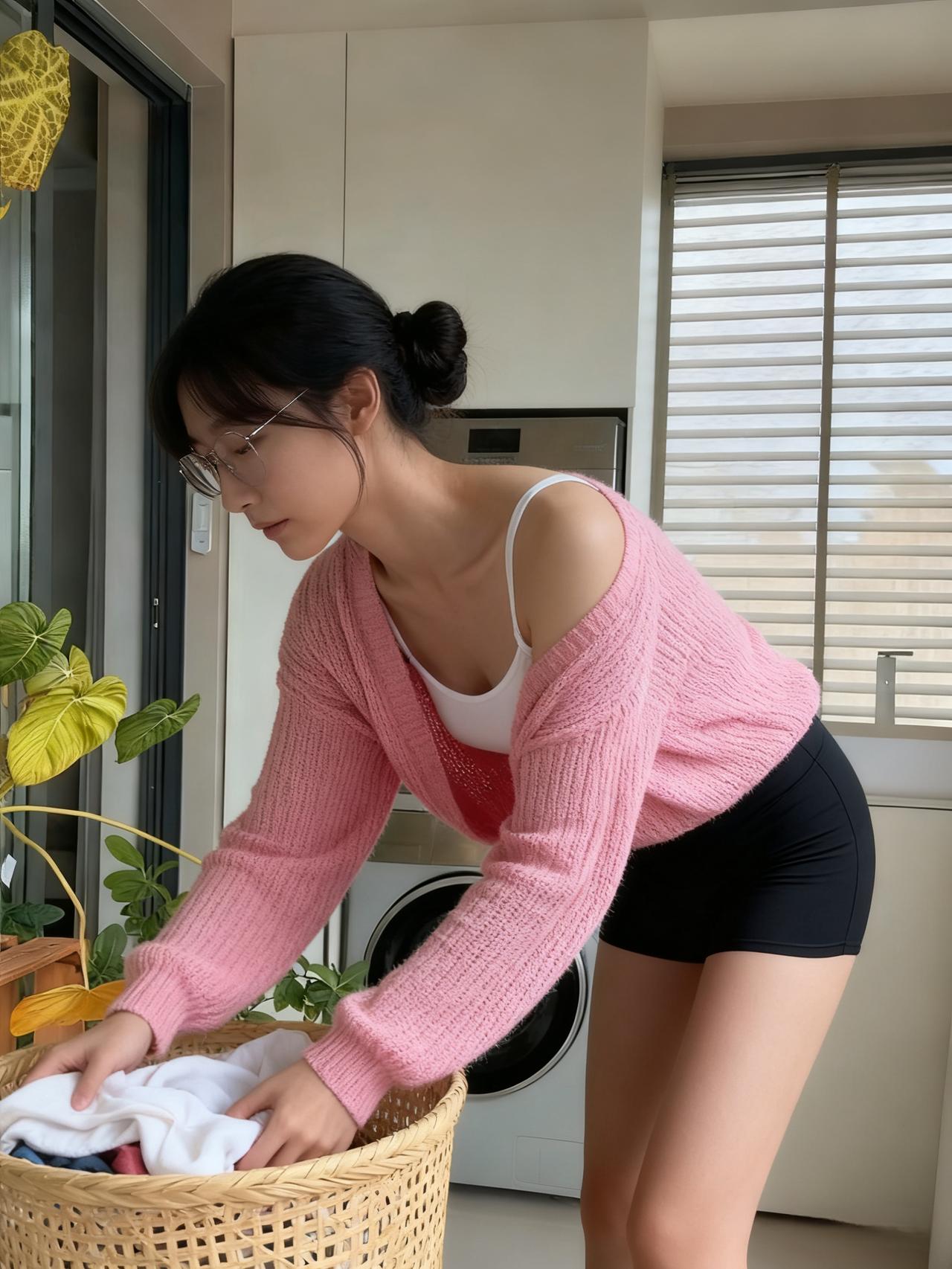 粉色开衫 如日和煦
是你温柔的铠甲
白色吊带 纤尘不染
藏着多少少女的心事
你弯