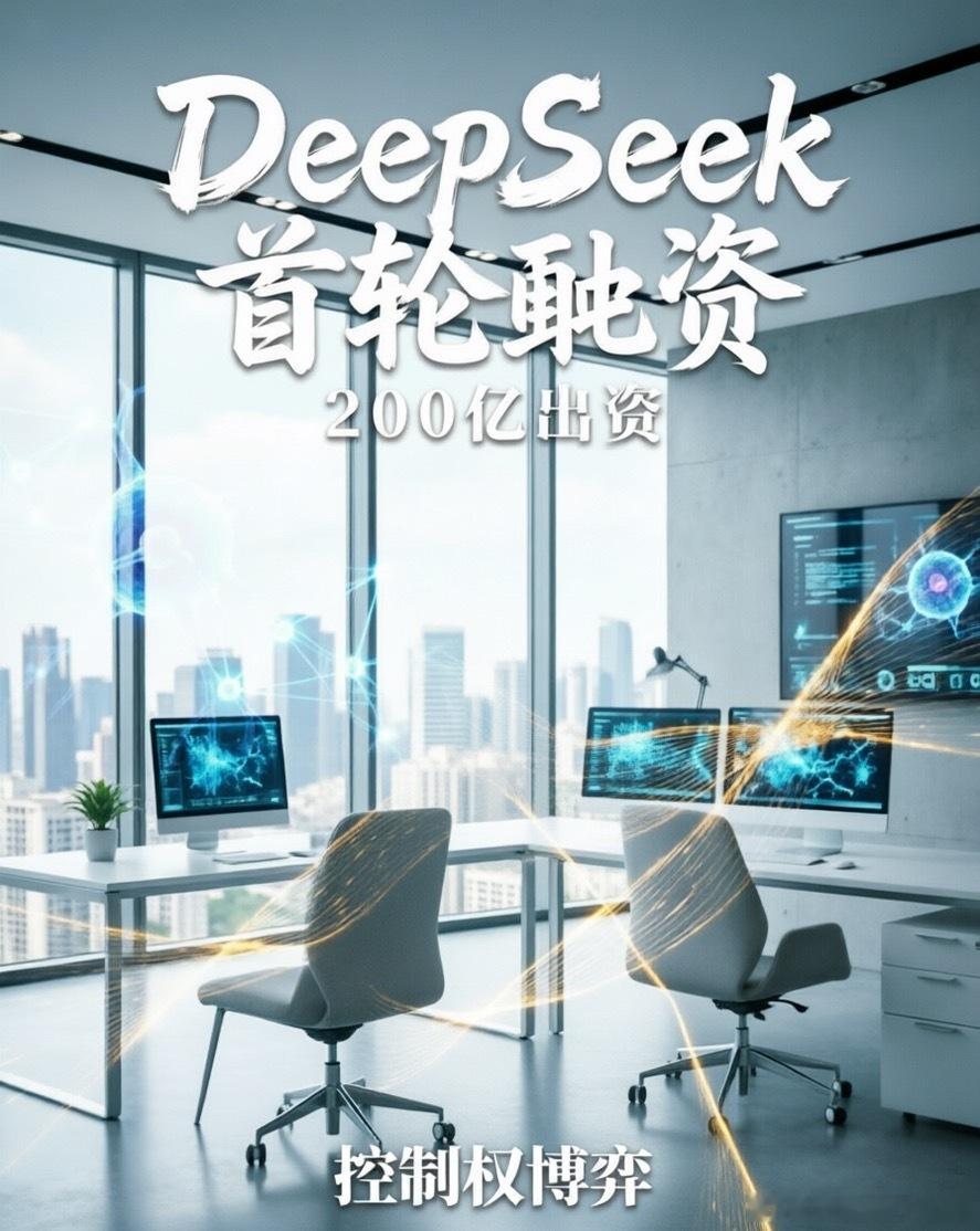 DeepSeek首轮融资梁文锋出资200亿DeepSeek首轮融资超500亿，最