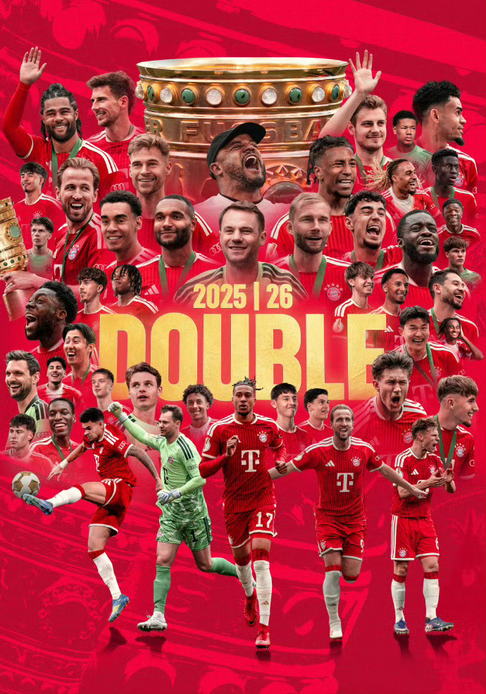 3-0轻松取胜！凯恩火力拉满完成帽子戏法，1.4亿边路悍将奥利塞两球助力，拜仁成