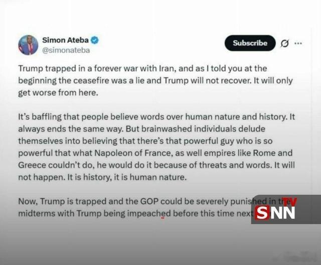 特朗普陷入了陷阱，无法重新站起来！- 白宫记者特朗普陷入与伊朗的永无止境的战争;