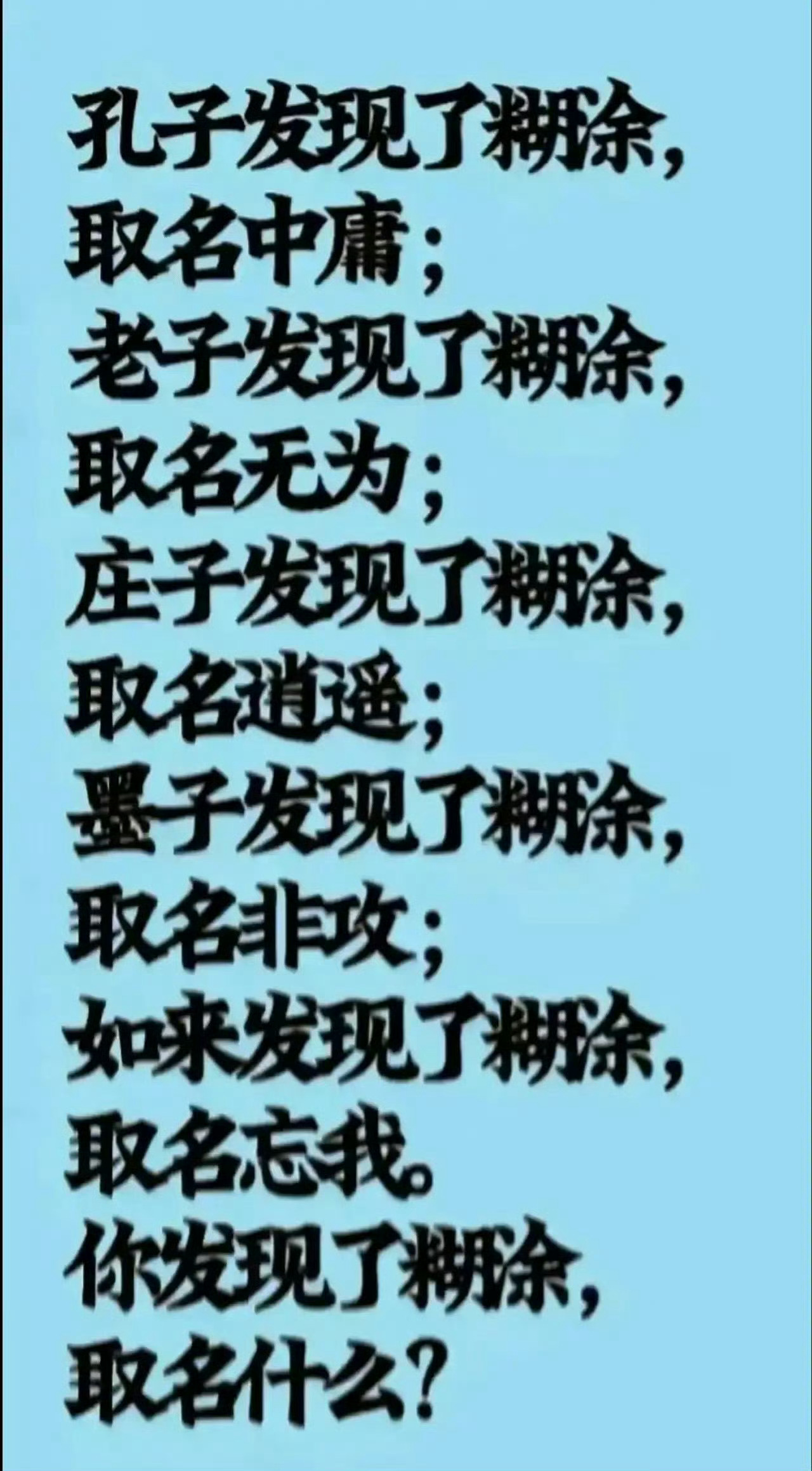 你发现了糊涂，取名什么？ 