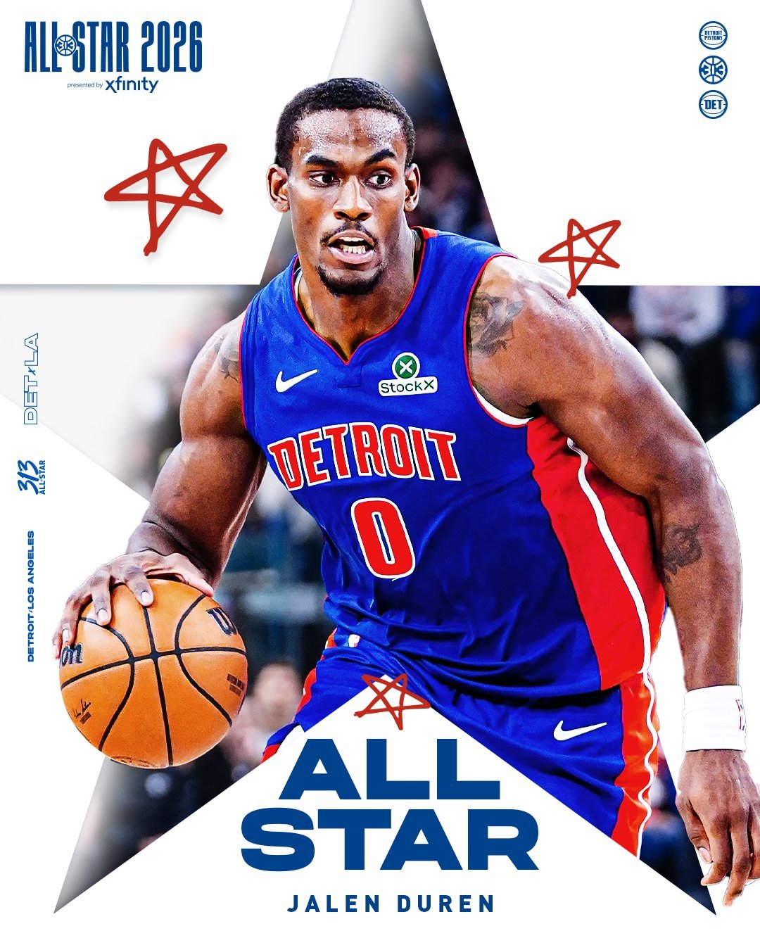 穆雷 鲍威尔 杰伦约翰逊 阿夫迪亚 切特 杜伦6位首次入选全明星的球员nba