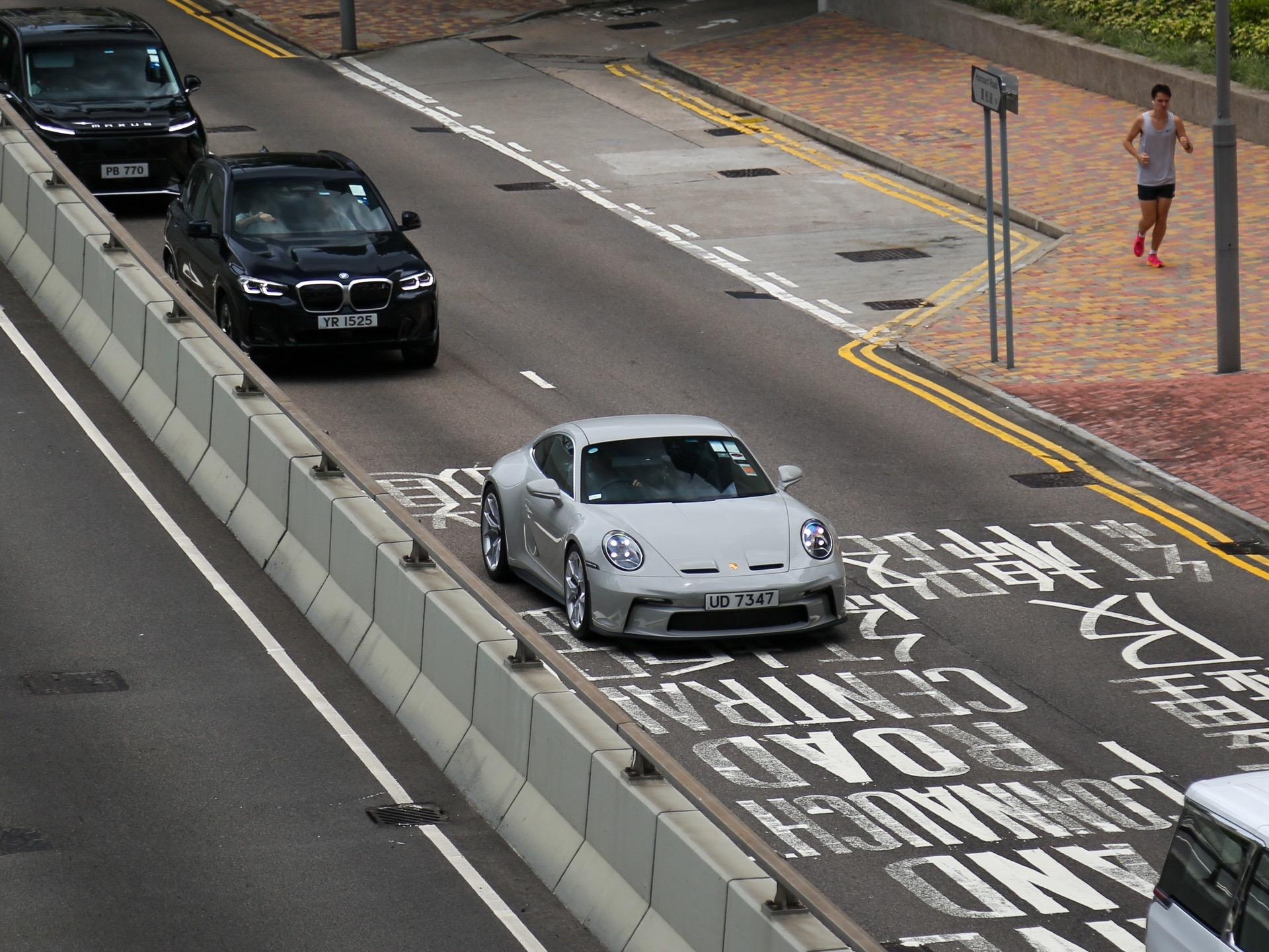 天桥追焦之保时捷992 gt3touring 哑灰配银轮 非常优雅的规格porsche