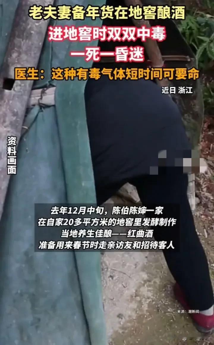 地窖酿酒酿出祸端，安全警钟需长鸣
事情经过：去年12月中旬，陈伯陈婶在自家20多