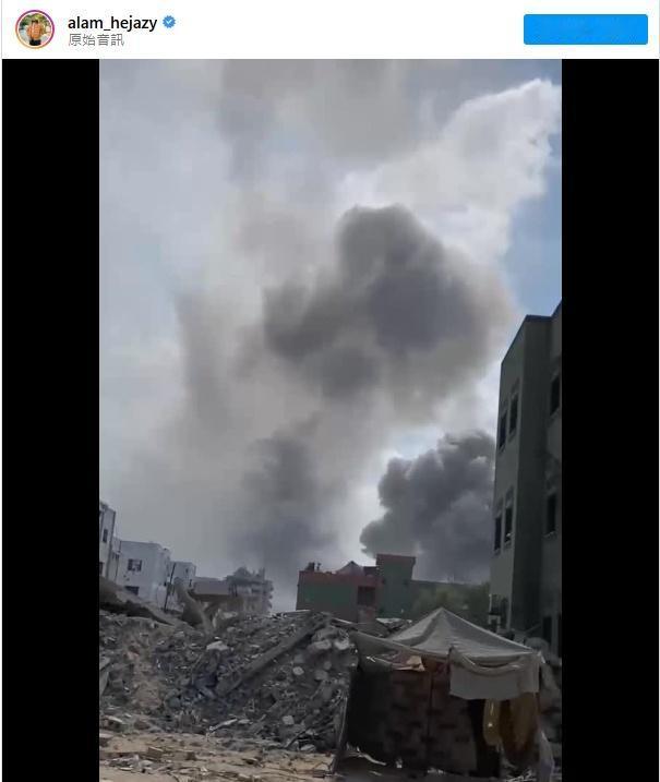 视频显示加沙城发生巨大爆炸
社交媒体上流传的视频显示，以色列军队轰炸加沙城南部塔