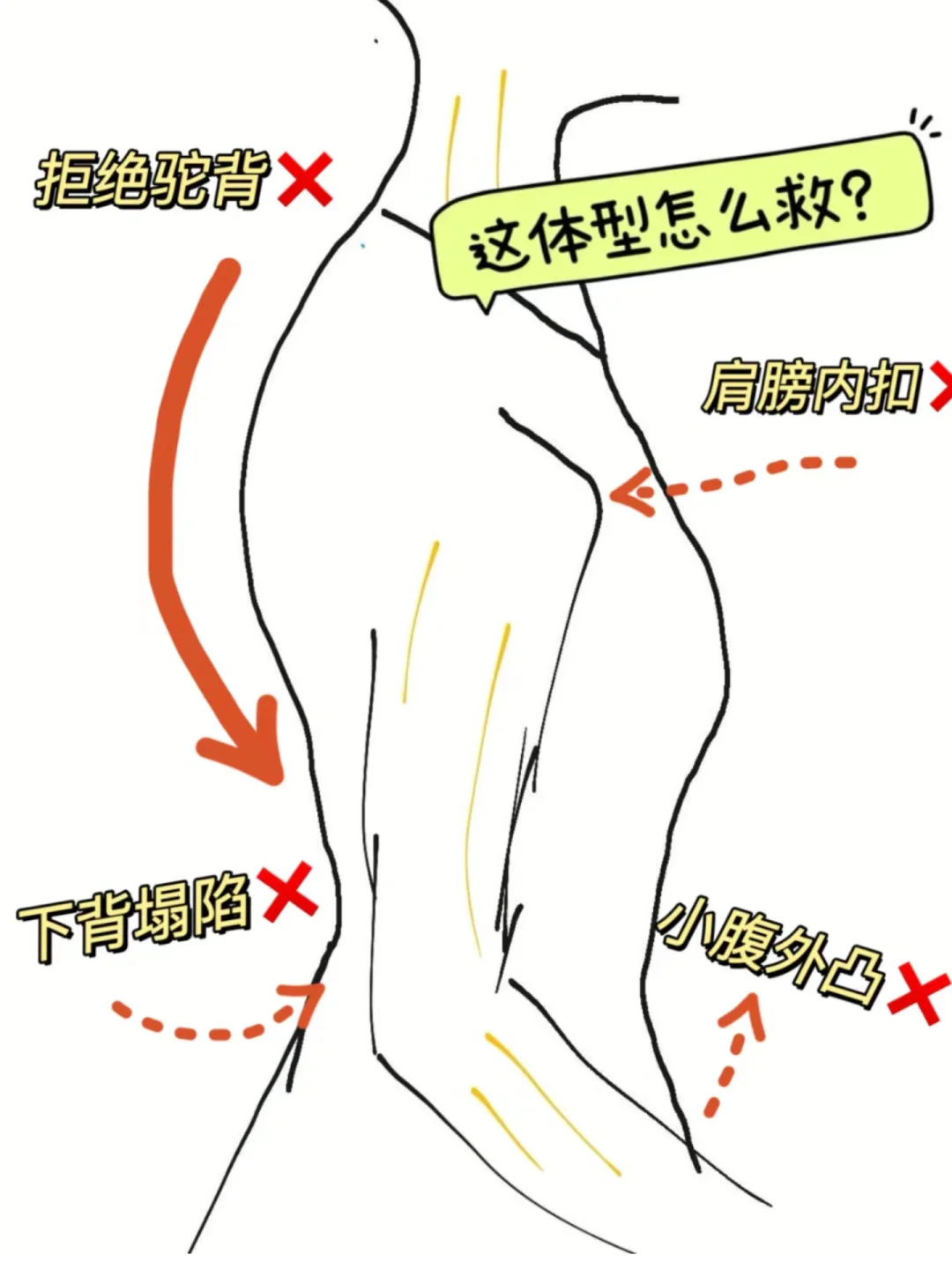 说实话！改善这种体态真的不难！！