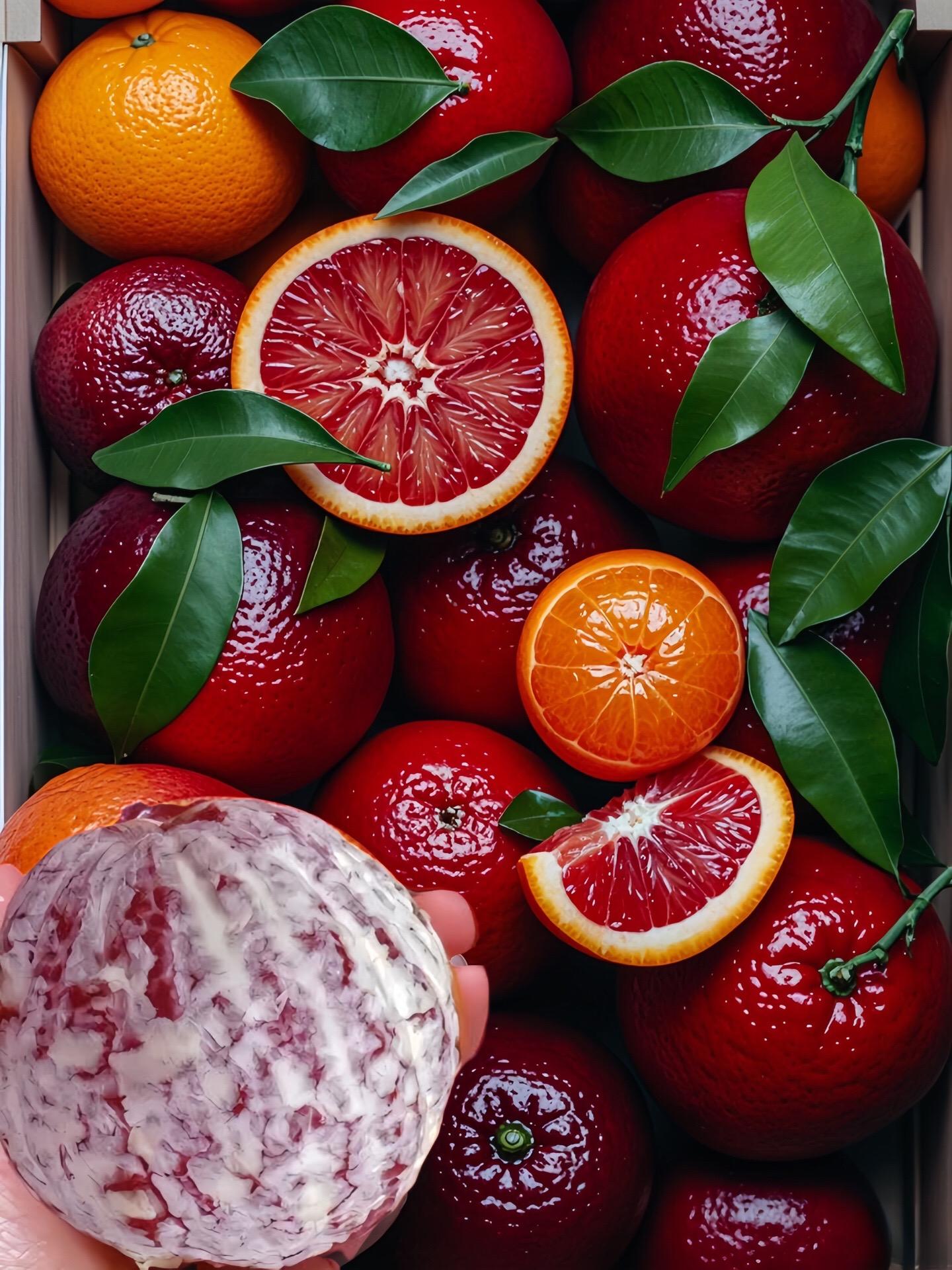 心念念的中华血橙🍊终于上市了，真的巨好吃，都被这味道折服了，水分超多...