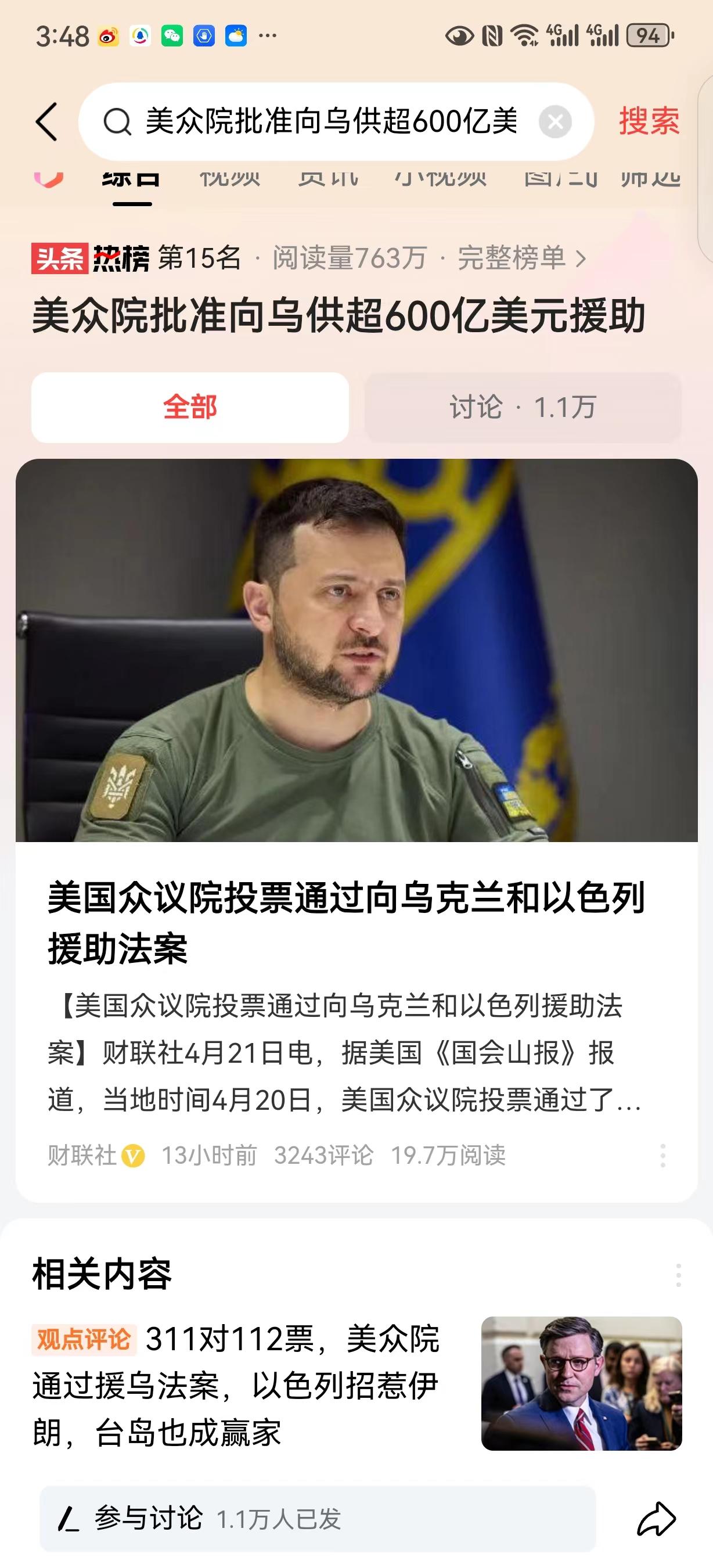 #美众院批准向乌供00亿美元援助#美国这种行为无异是在拱火，给俄乌的矛盾火上浇油