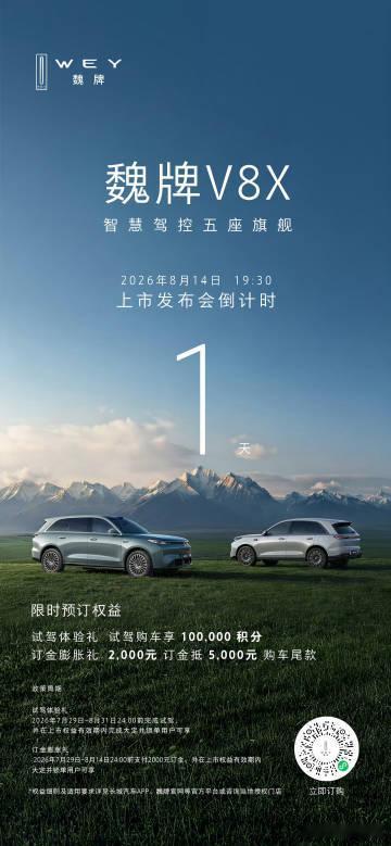 长城又要出新车了，V9X出了3个版本，魏牌V8X，感觉颜值没有什么变化和V9X那