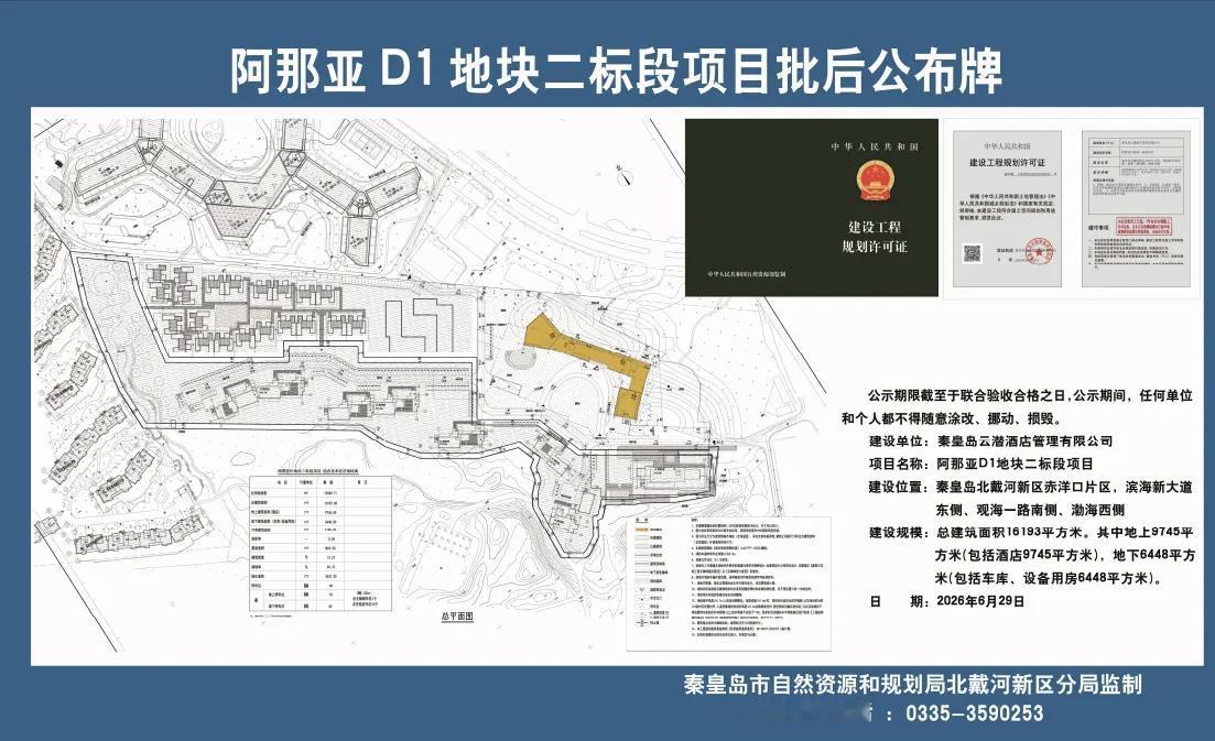 总投资1.7亿！秦皇岛阿那亚要建大型酒店！
北戴河新区政府官网发布了阿那亚D1地