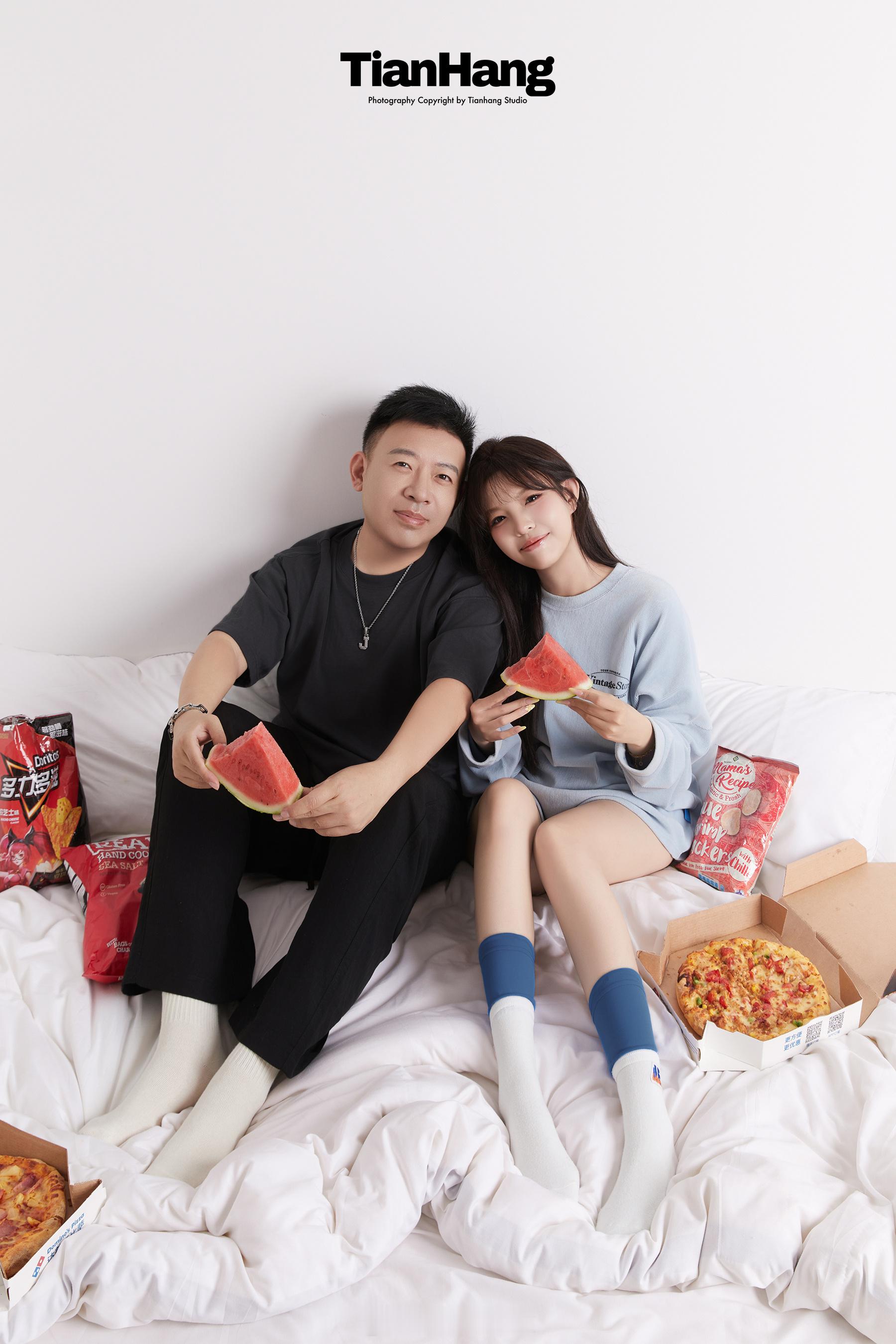 ✨棚拍情侣客片分享你永远是我的心动项💖天航工作室韩系棚拍少女心情侣居家风天航客