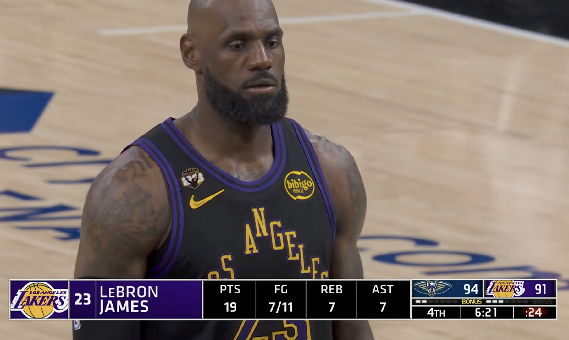 哎呀，詹姆斯两罚不进 赛后加练吧鹈鹕vs湖人