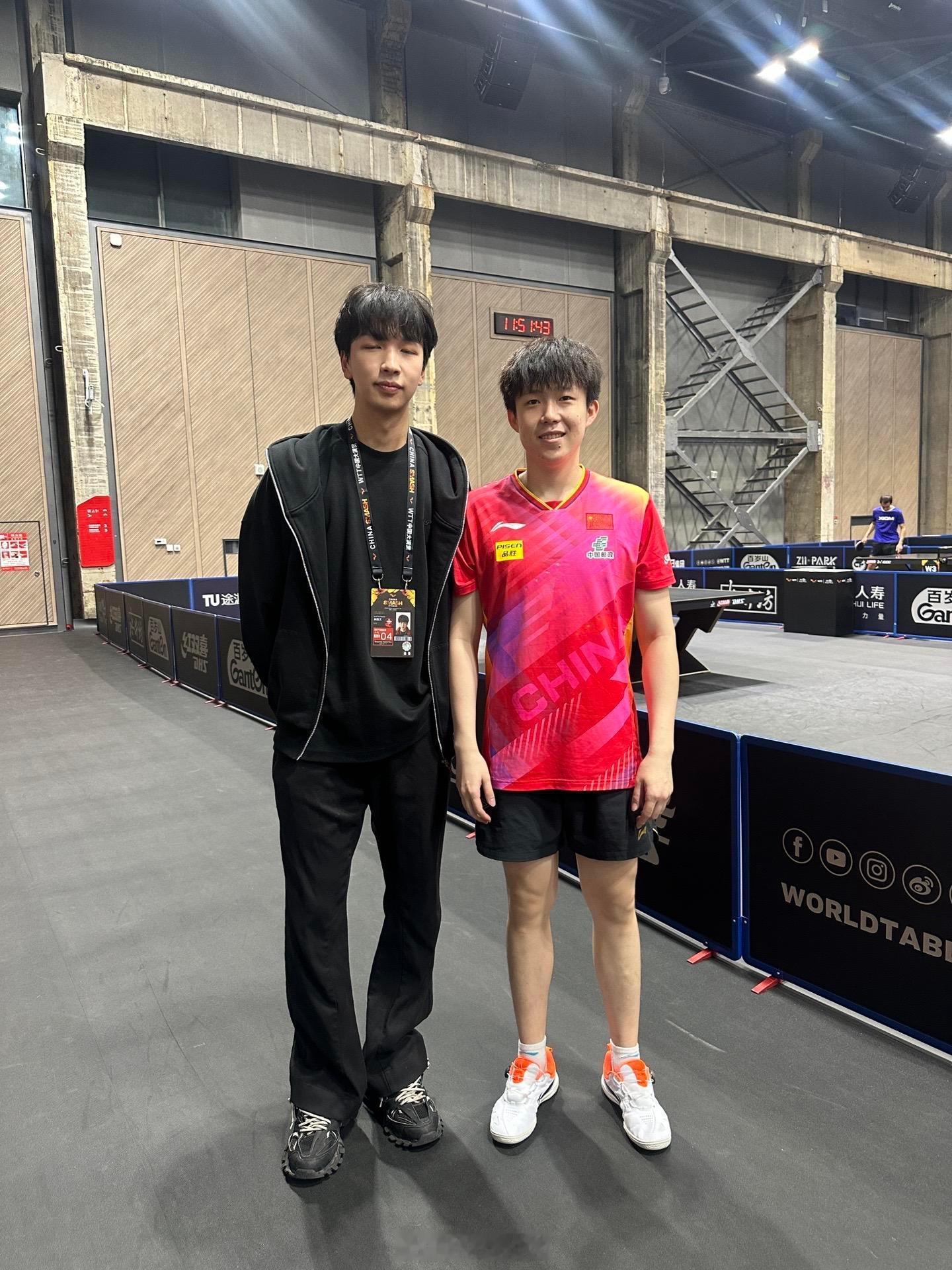 充当国乒家属的一天，谢谢我老弟带我近距离感受健儿们的飒爽英姿 ​​​