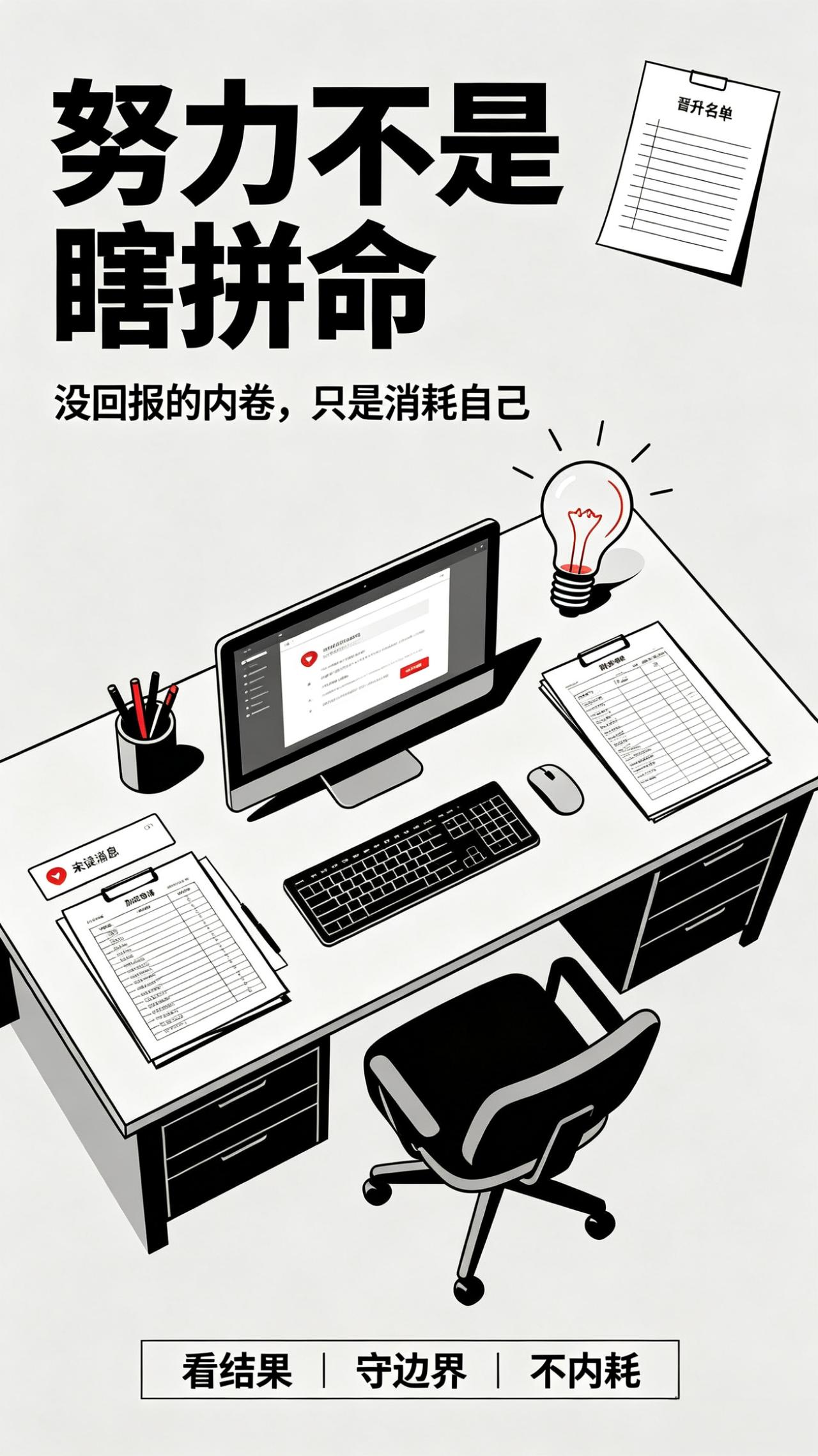哪一瞬间，让你彻底不想职场内卷了？
 
天天埋头苦干，加班冲业绩毫无怨言，脏活累