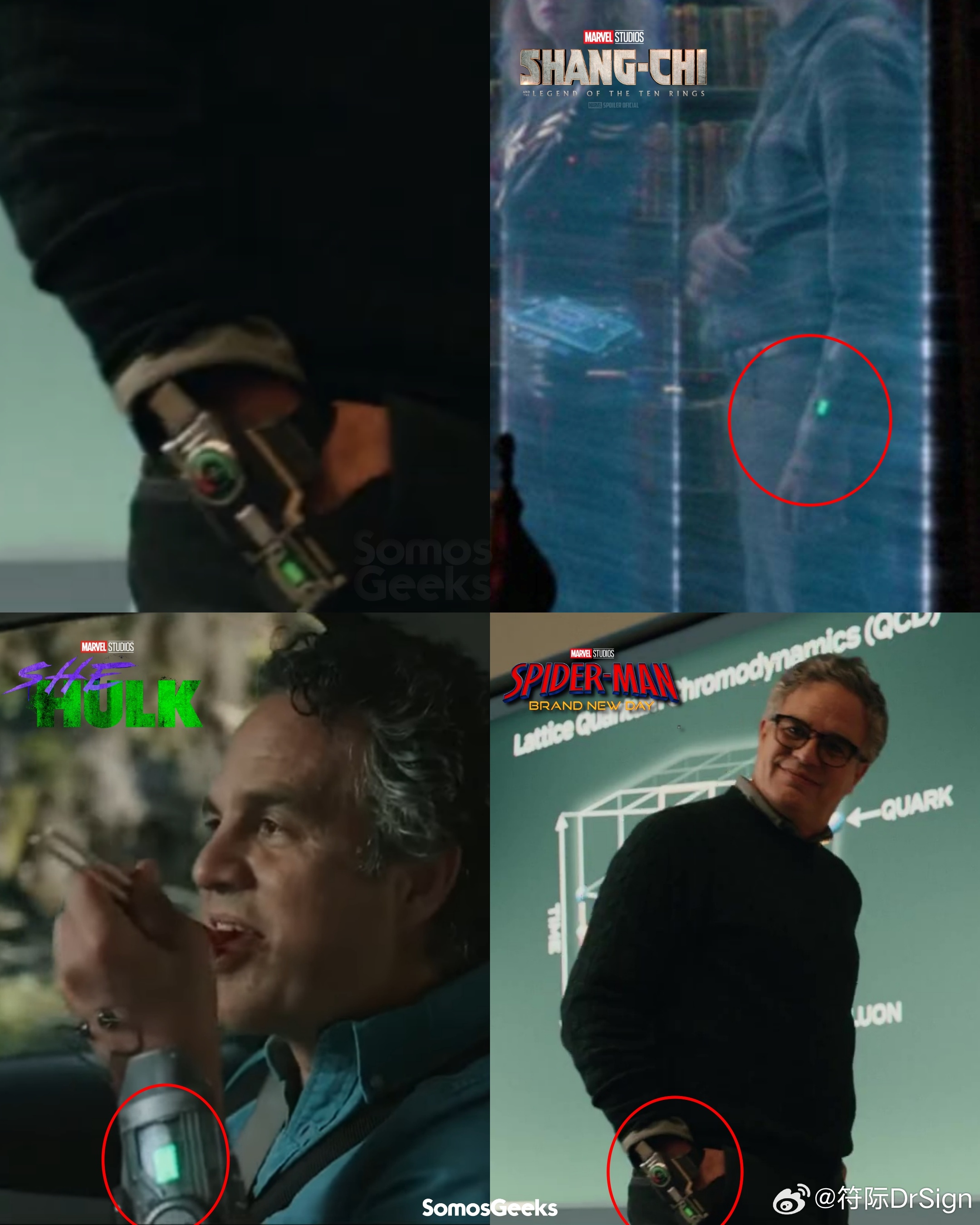 班纳戴手环控制浩克的伏笔要收线了？班纳在《尚气》和《女浩克》里用的的抑制浩克装置