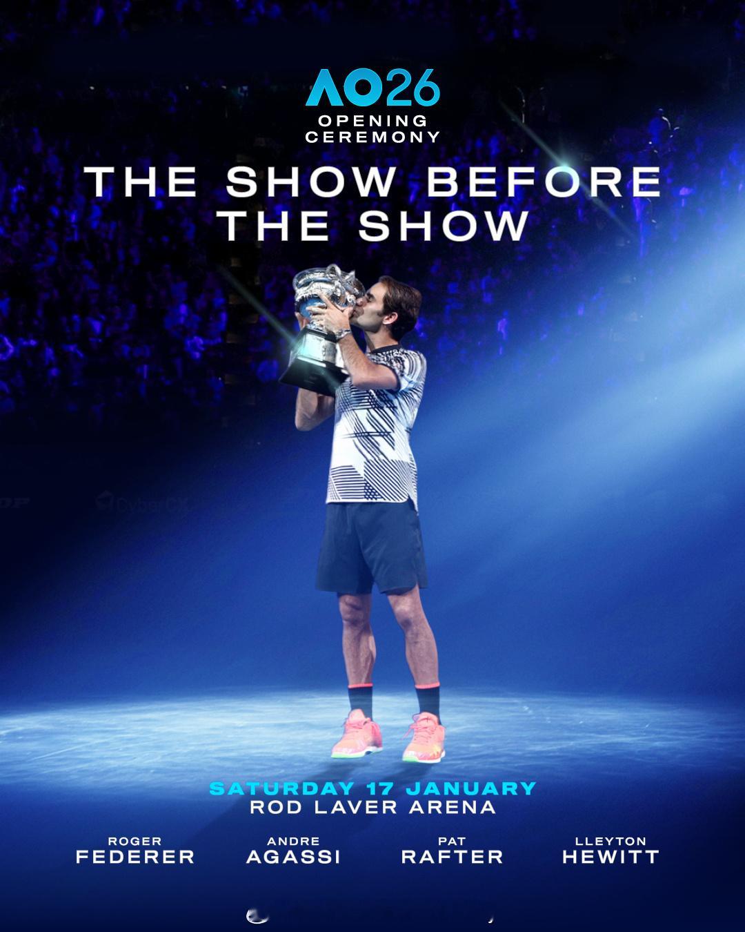 盛宴启幕前 🍿诚邀您共赴传奇之夜——2026澳网开幕式盛典费德勒与您不见不散?