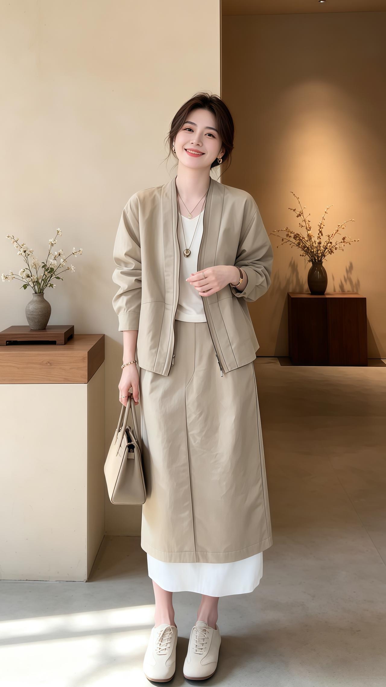 穿搭 穿搭vlog 韩系温柔风套装 韩系穿搭ootd穿搭