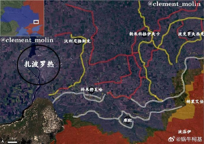 据媒体报道，半年来乌克兰在扎波罗热地区新建了6条带有防御工事的新防线。

类似的