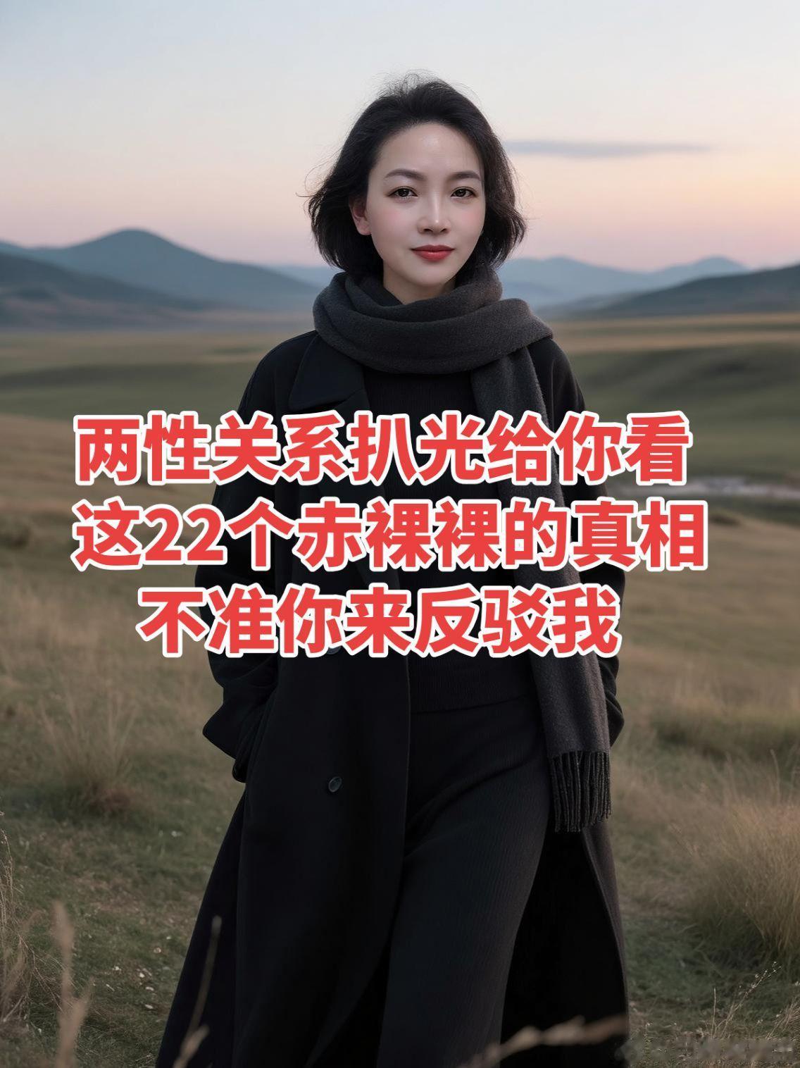 22个赤裸裸的真相，不准你来反驳我。 1.没结过婚，再玩的开，也是小...