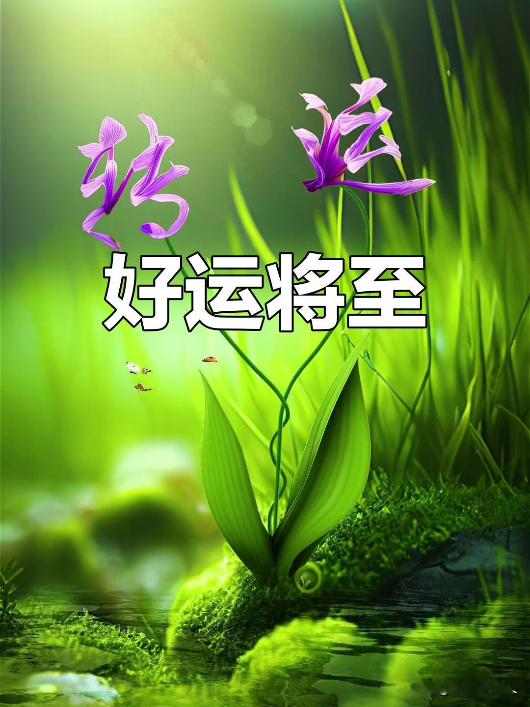 要笃定地相信：
你就是一个有福气的人。
老天在悄悄为你铺路，
贵人正踩着七彩祥云