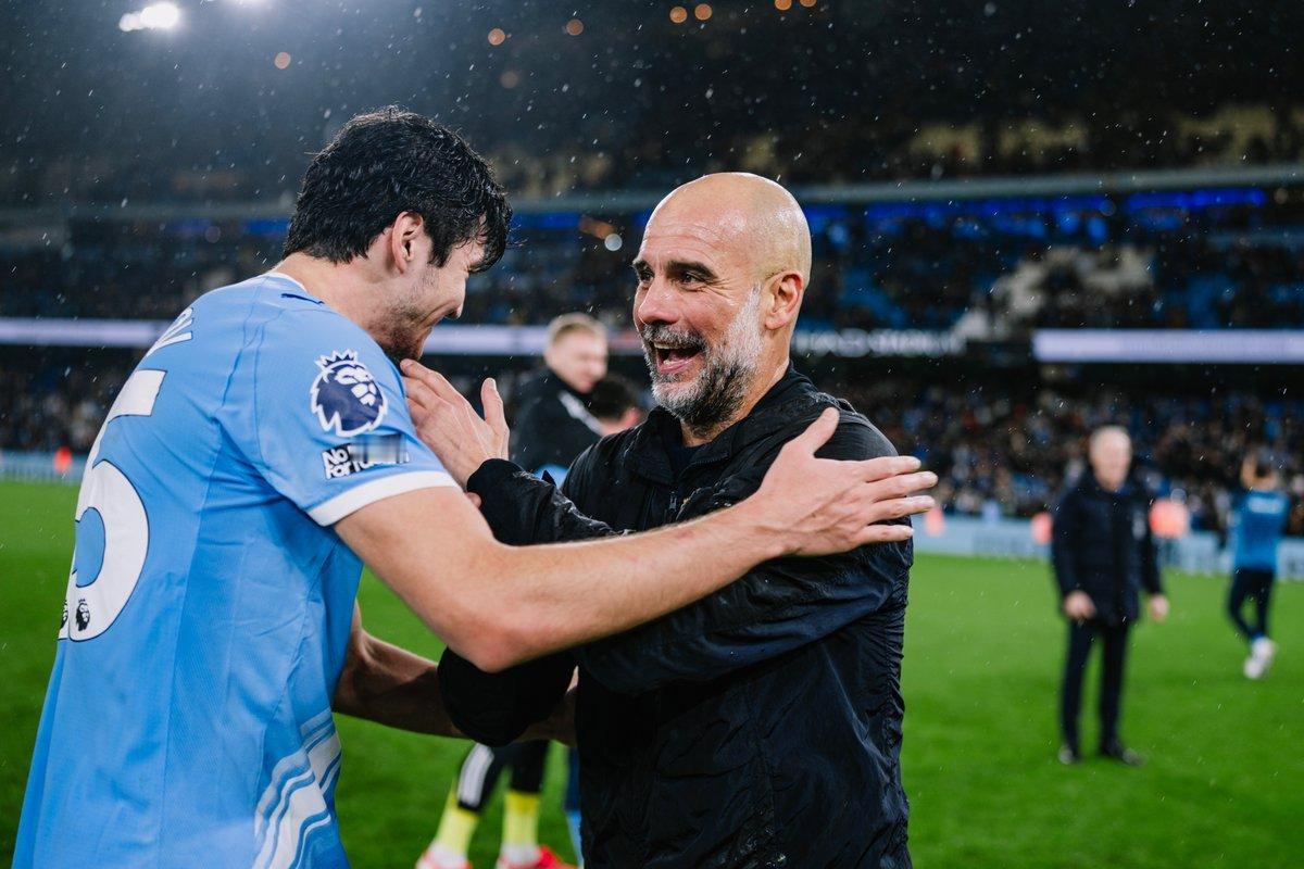 瓜迪奥拉。曼城2比1纽卡斯尔联