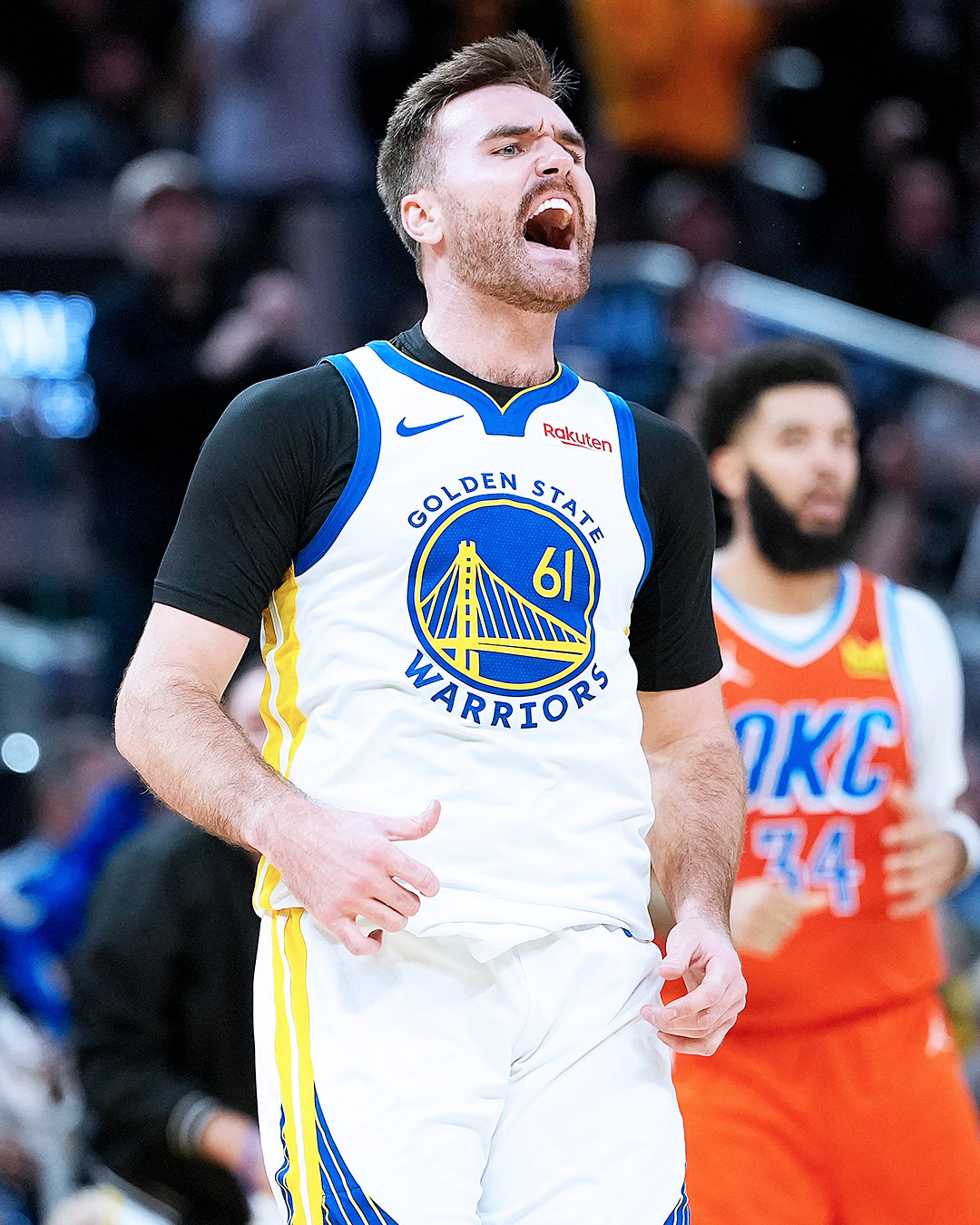 拼尽全力，无愧于心。下一场，继续向前！雷霆vs勇士无库版勇三疯上演