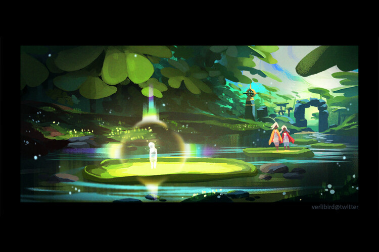 #sky光遇[超话]# TGC概念艺术家 Ash其入职前的光遇作品分享。#超话创