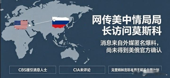热点快讯澄清｜网传美国中情局局长秘密访问莫斯科，目前真相来了
 
近日包括凤凰卫