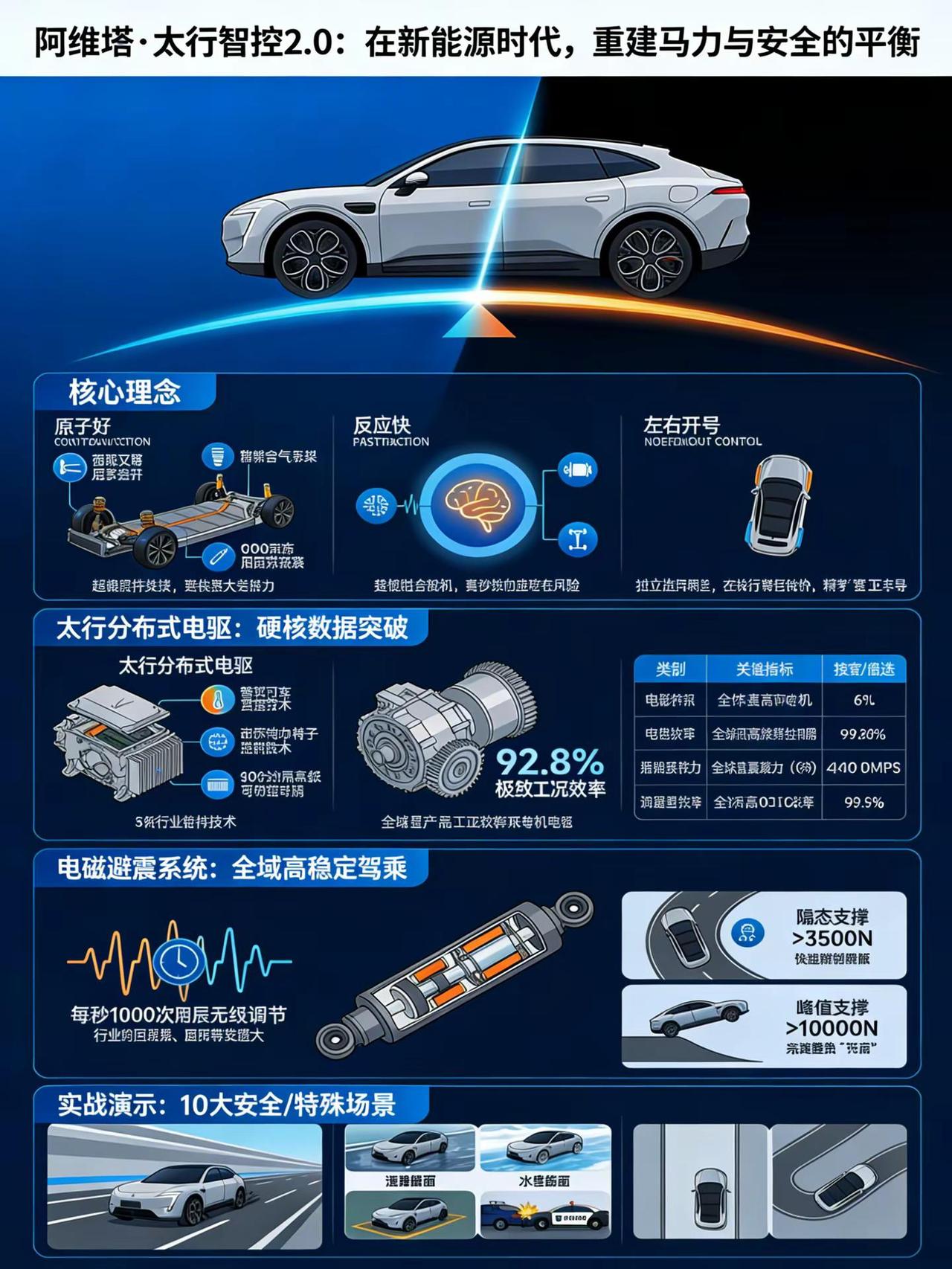 一图看懂 阿维塔太行智控2.0。一图看懂阿 维塔太行智控2.0 重建马力与安全的