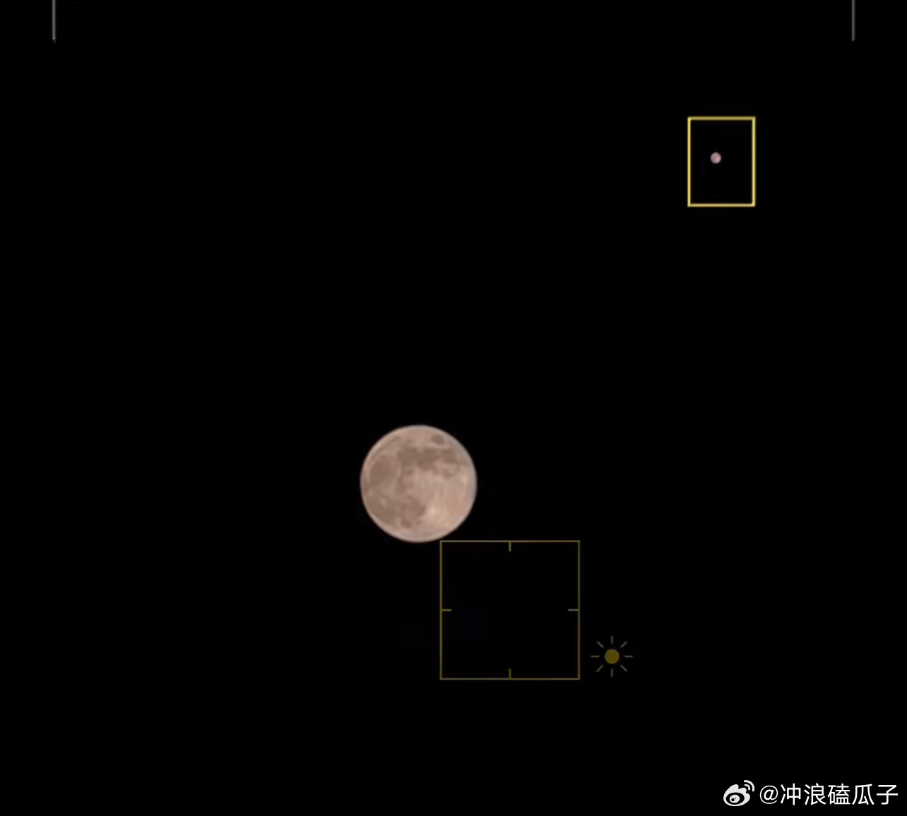 下一次月全食要等3年焦距只有10月亮拍的好小[无聊] ​​​