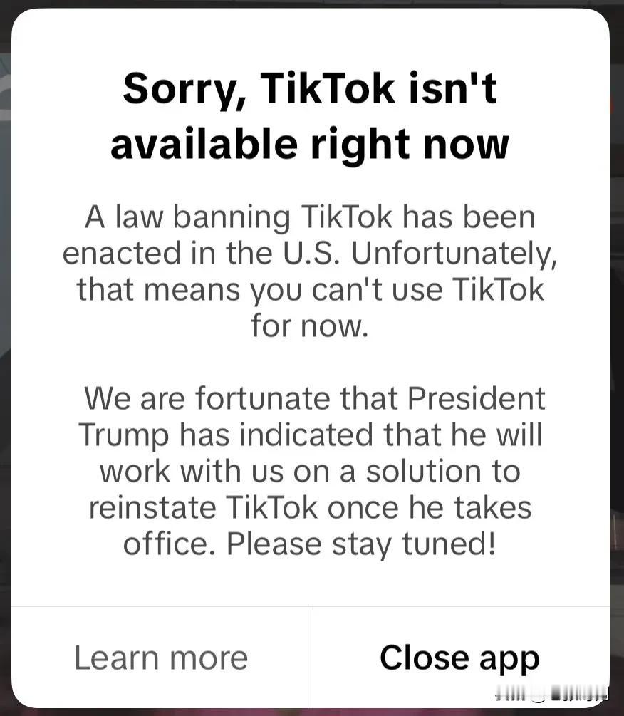 TikTok正式关闭在美业务！
这次为张一鸣点赞！硬撼美国！牛！
上一次中国企业