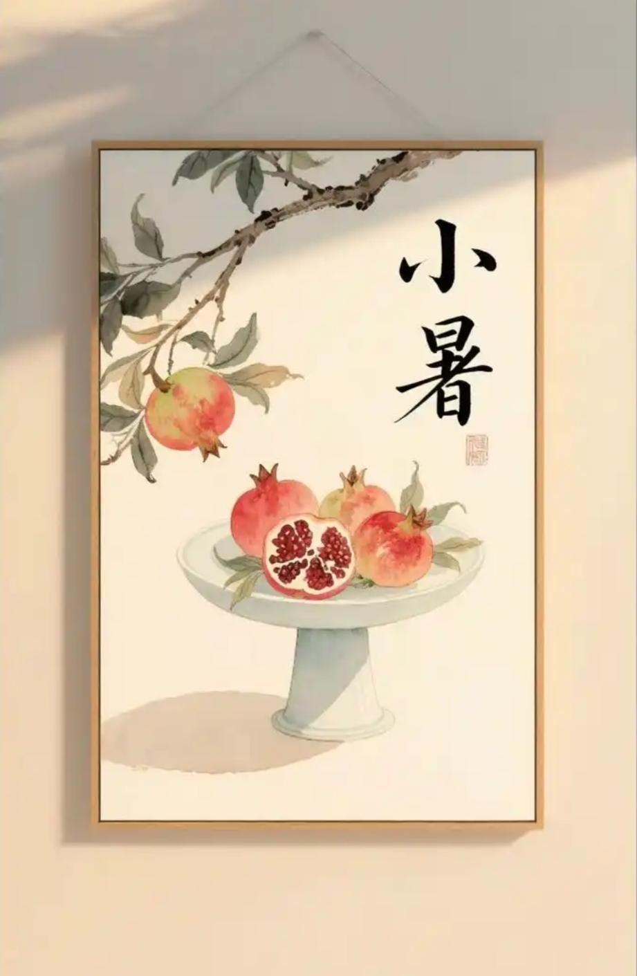 《小暑六月节》元稹
倏忽温风至，因循小暑来。
竹喧先觉雨，山暗已闻雷。
户牖深青
