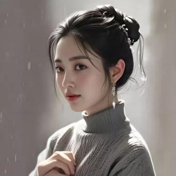 雨中漫步，温柔的灰调，宛如梦境。