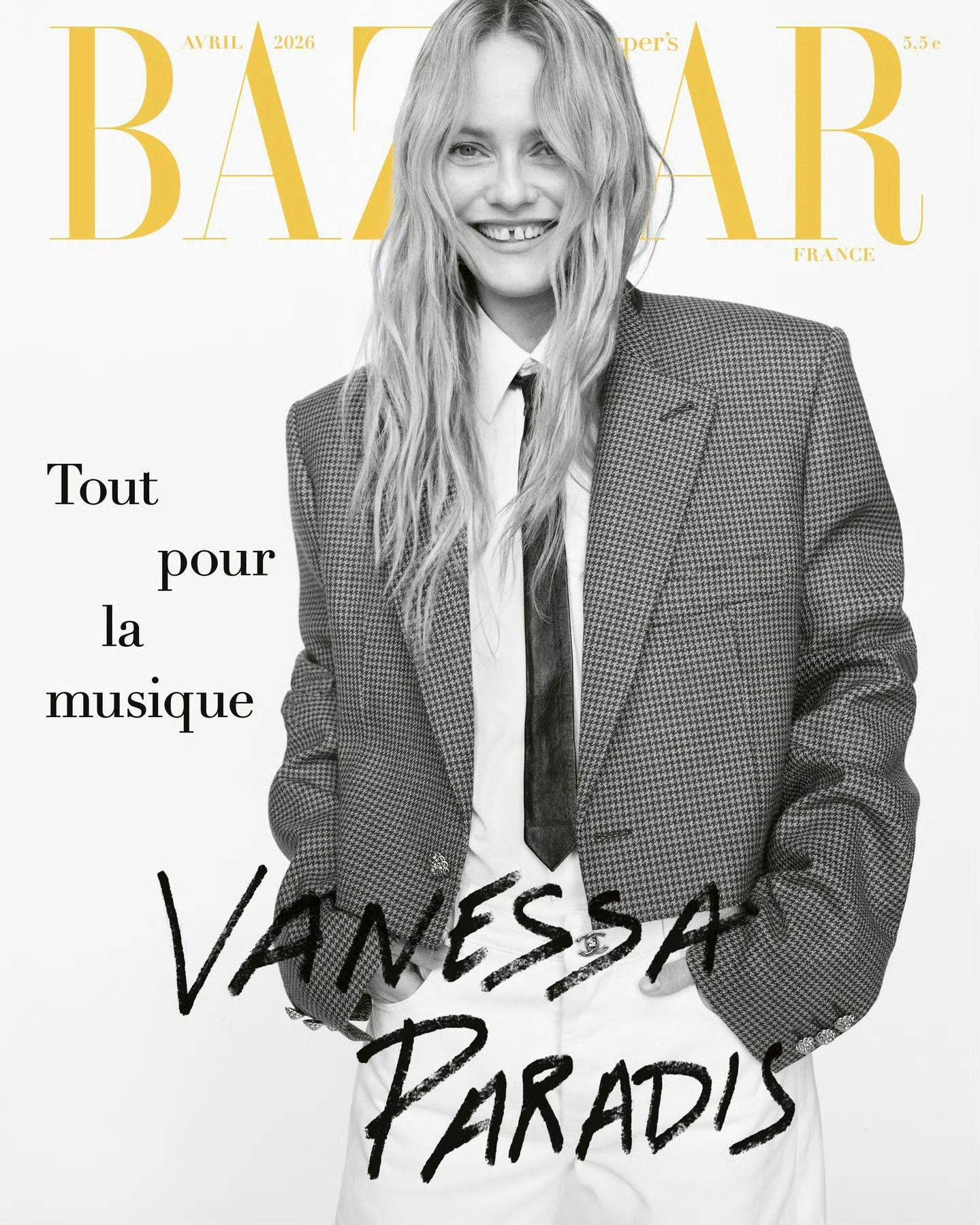 Harper’s BAZAAR France April 2026香奈儿品牌形象