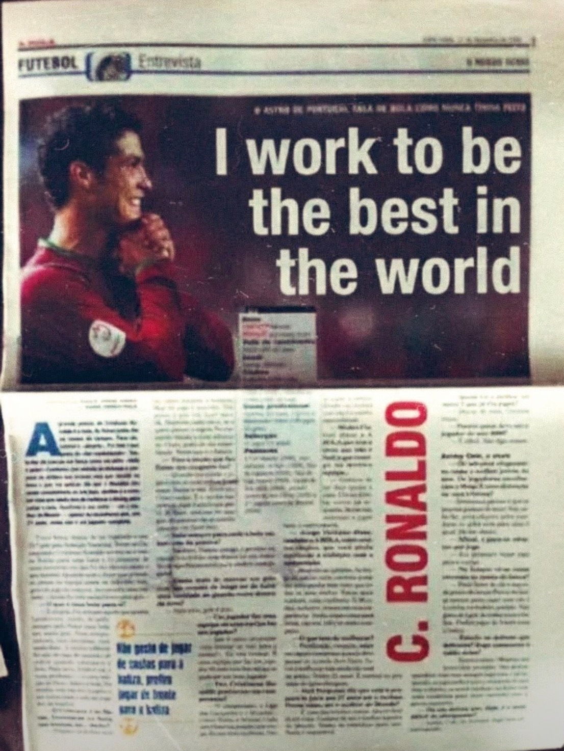 “I work to be the best in the world”