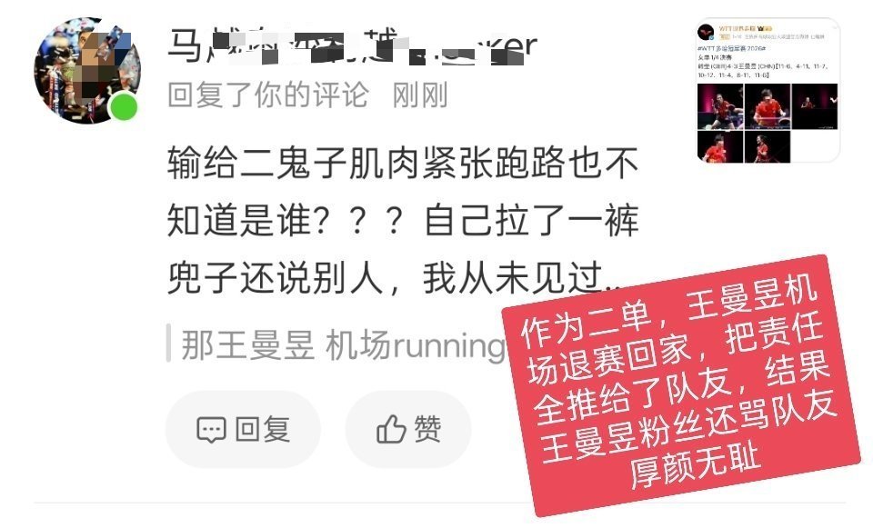 24年亚锦王曼昱报名了女团女单女双，结果已经出发了机场退赛回家并带走了女队唯一体